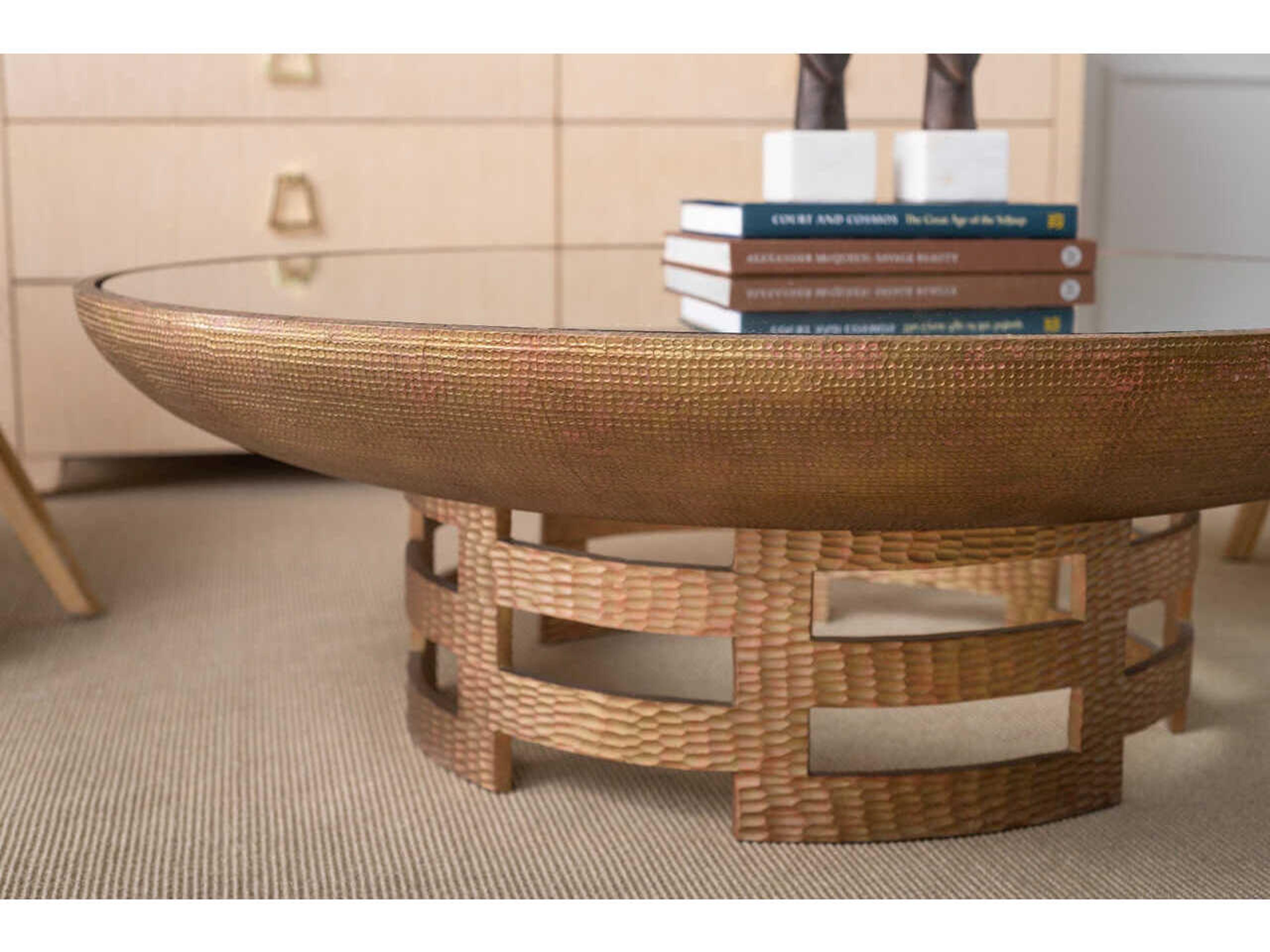 Villa & House Ella Round Glass Coffee Table