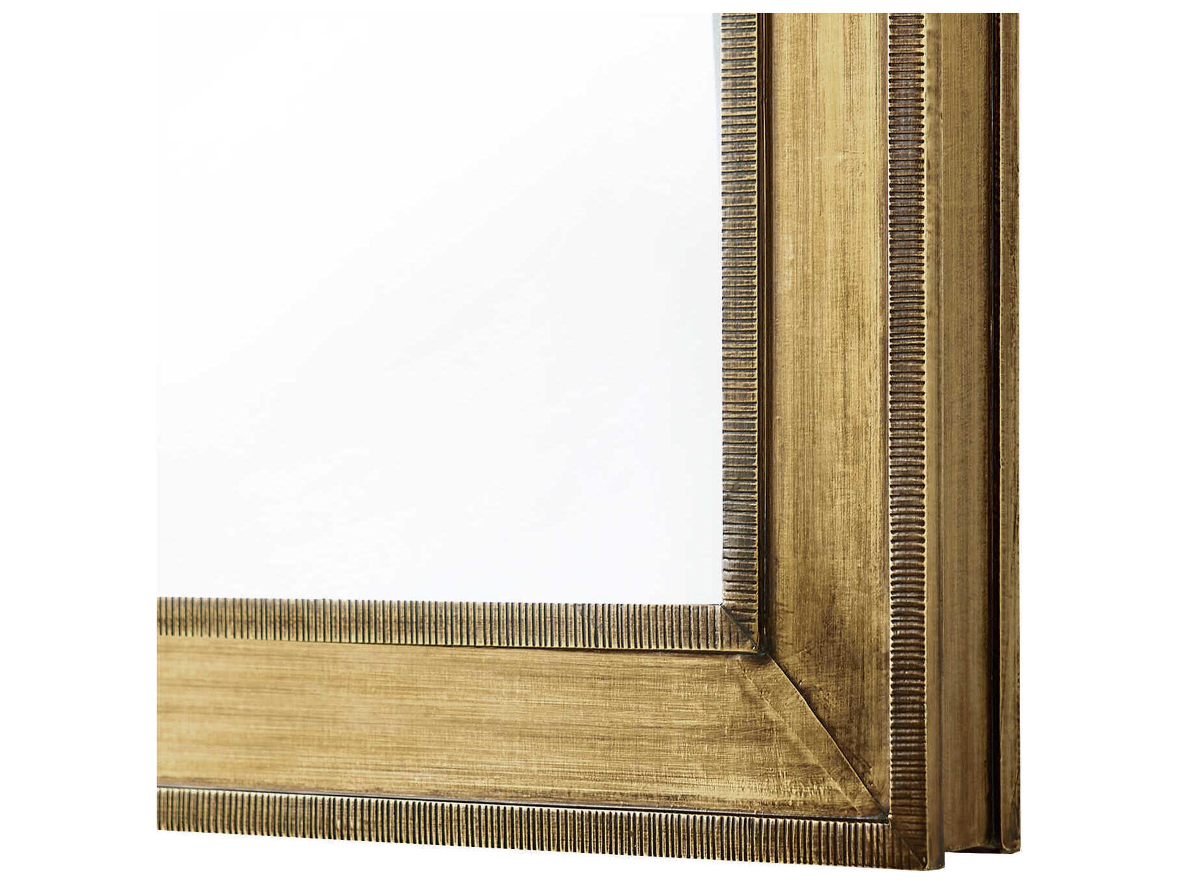 Villa & House Ellen Antique Brass Rectangular Wall Mirror