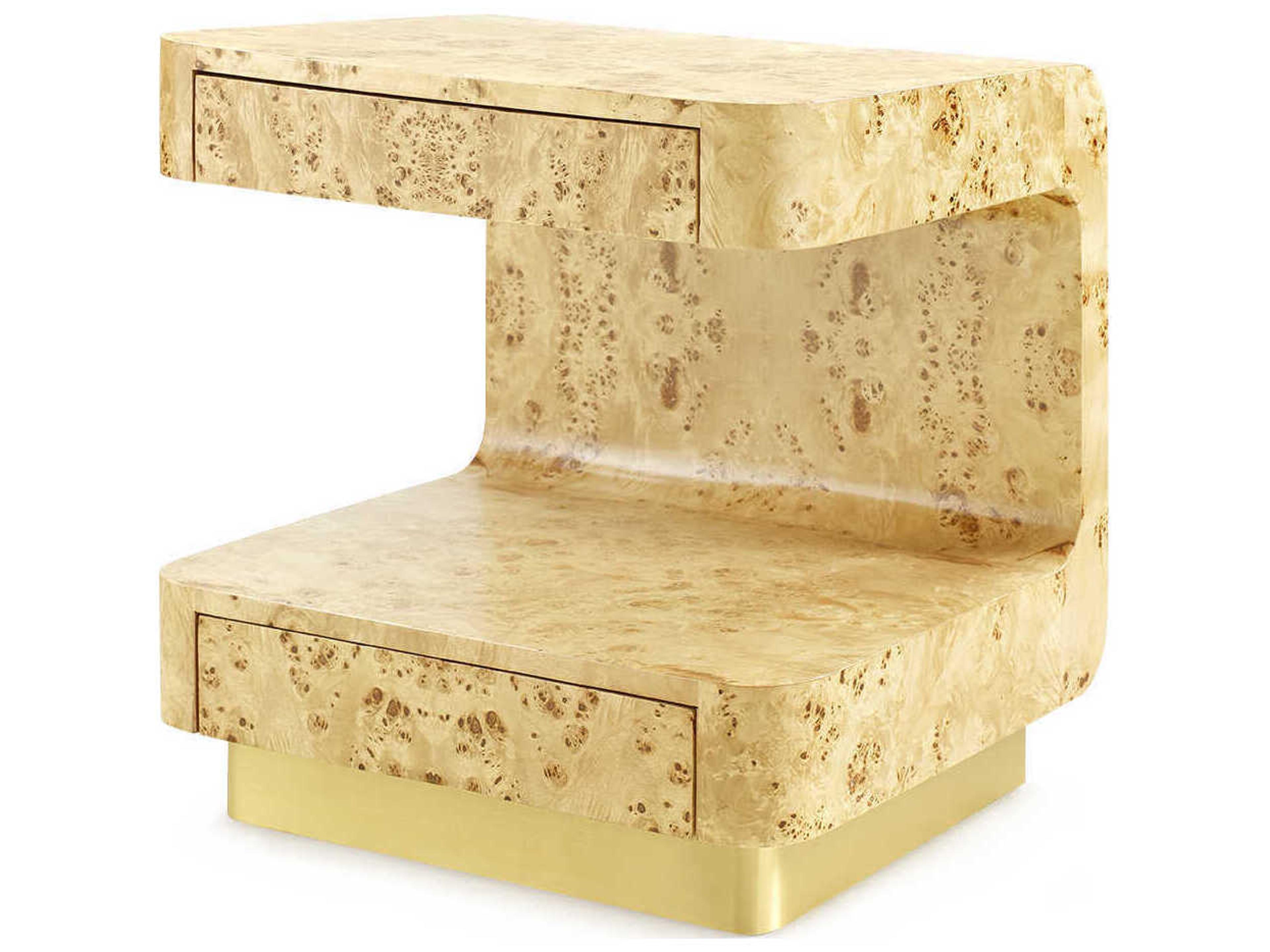 Villa & House Wood Burl End Table