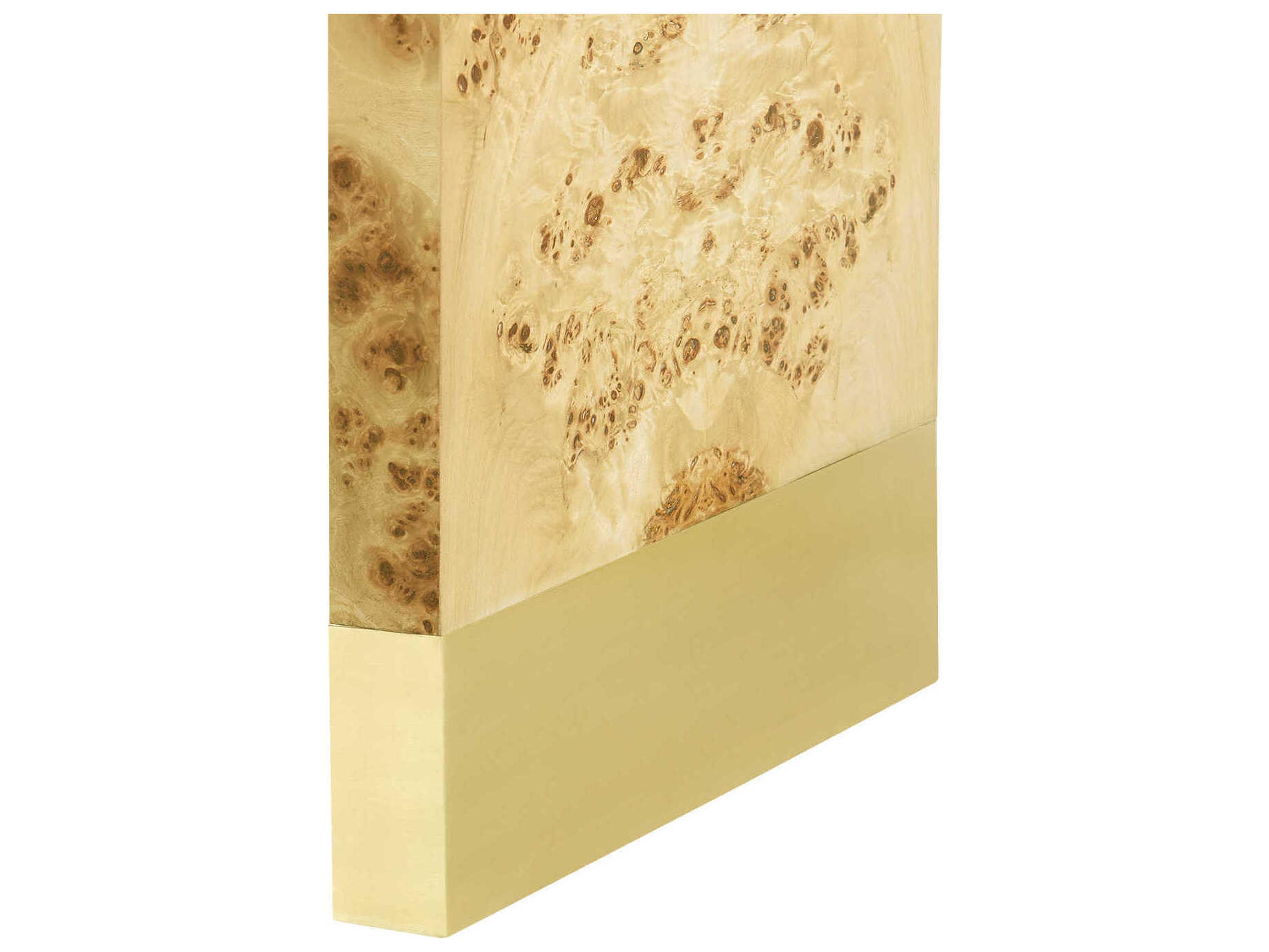 Villa & House Rectangular Wood Burl Console Table