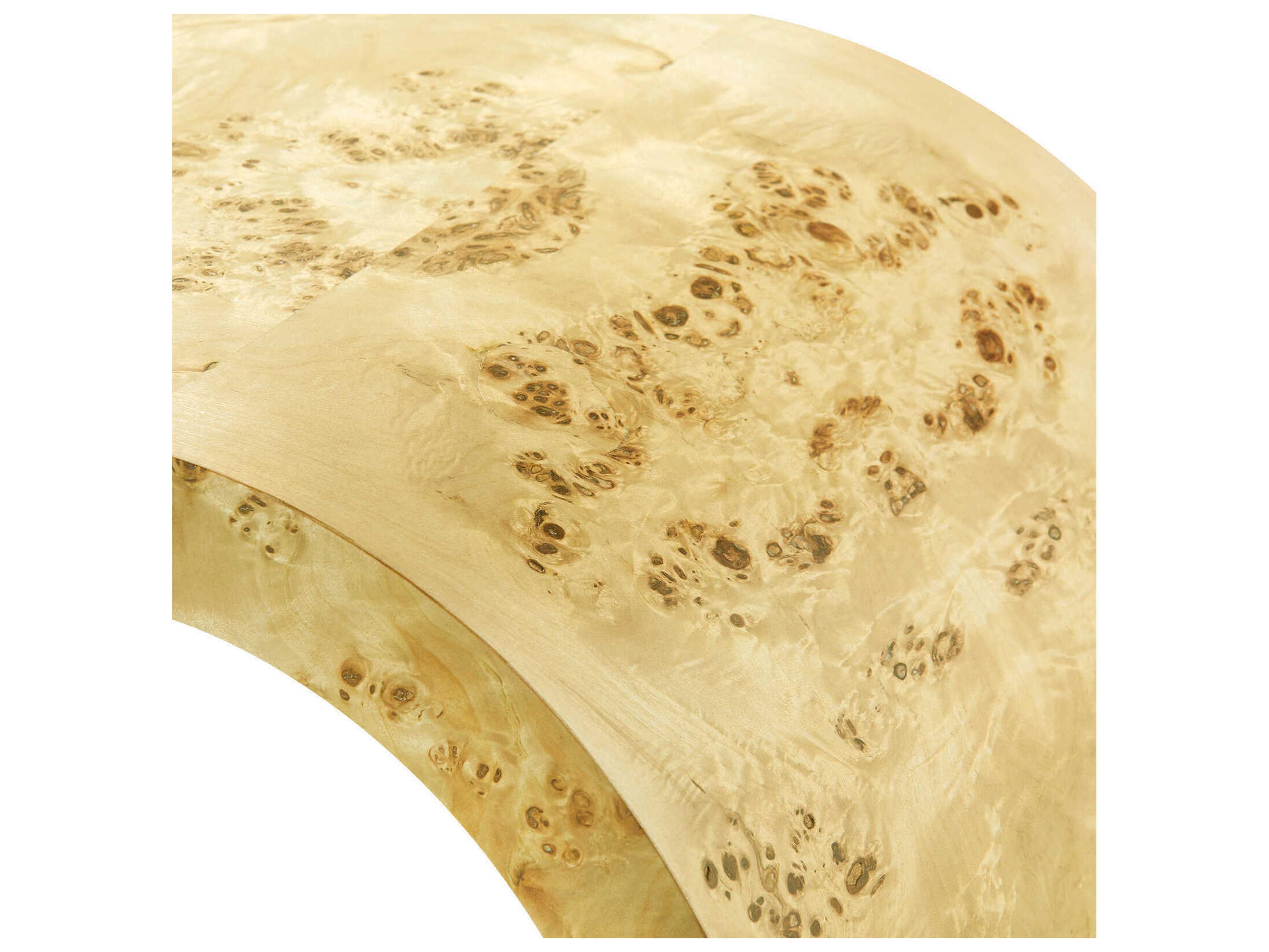 Villa & House Rectangular Wood Burl Console Table