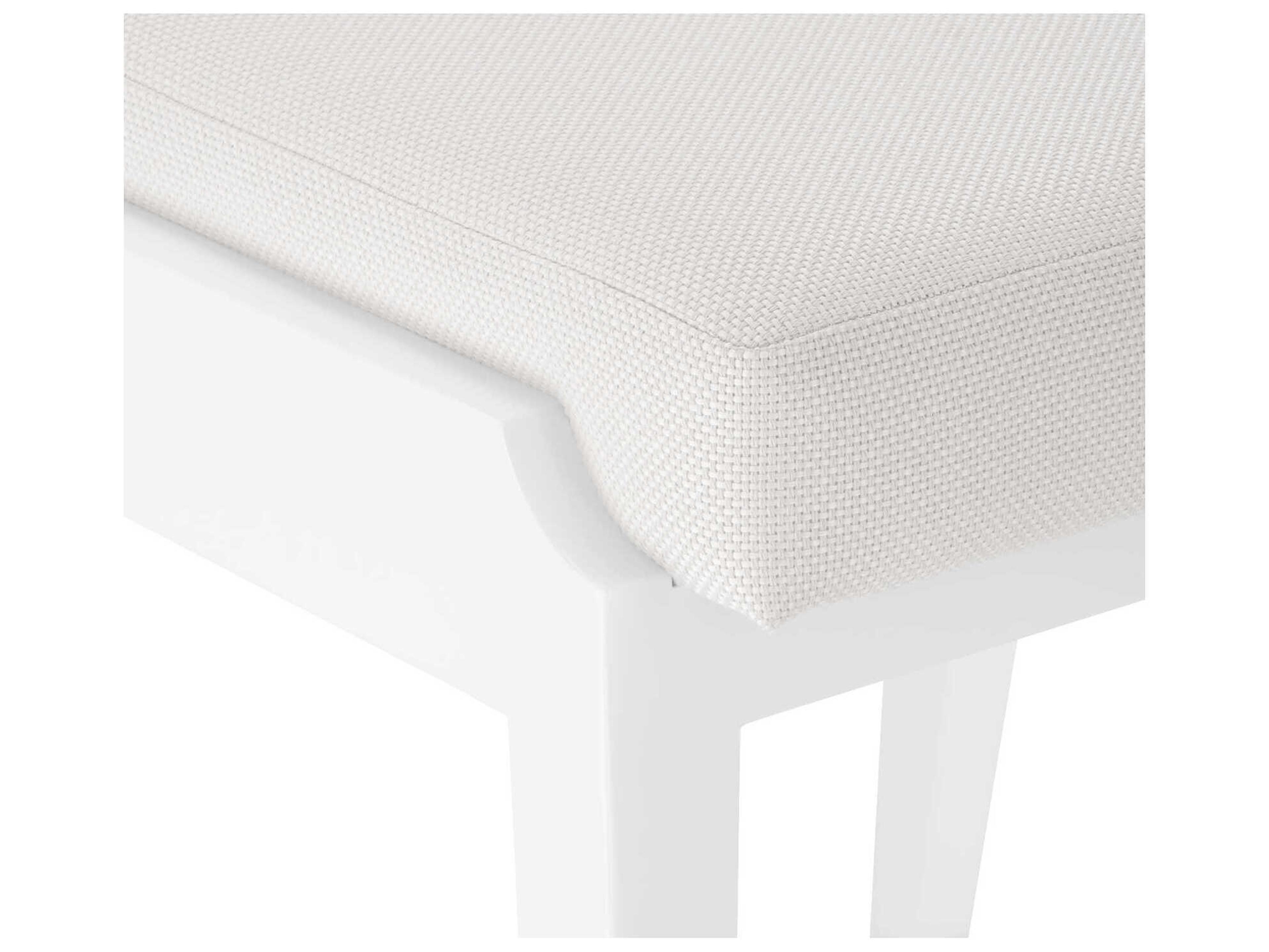 Villa & House Mahogany Wood White Upholstered Side Dining Chair