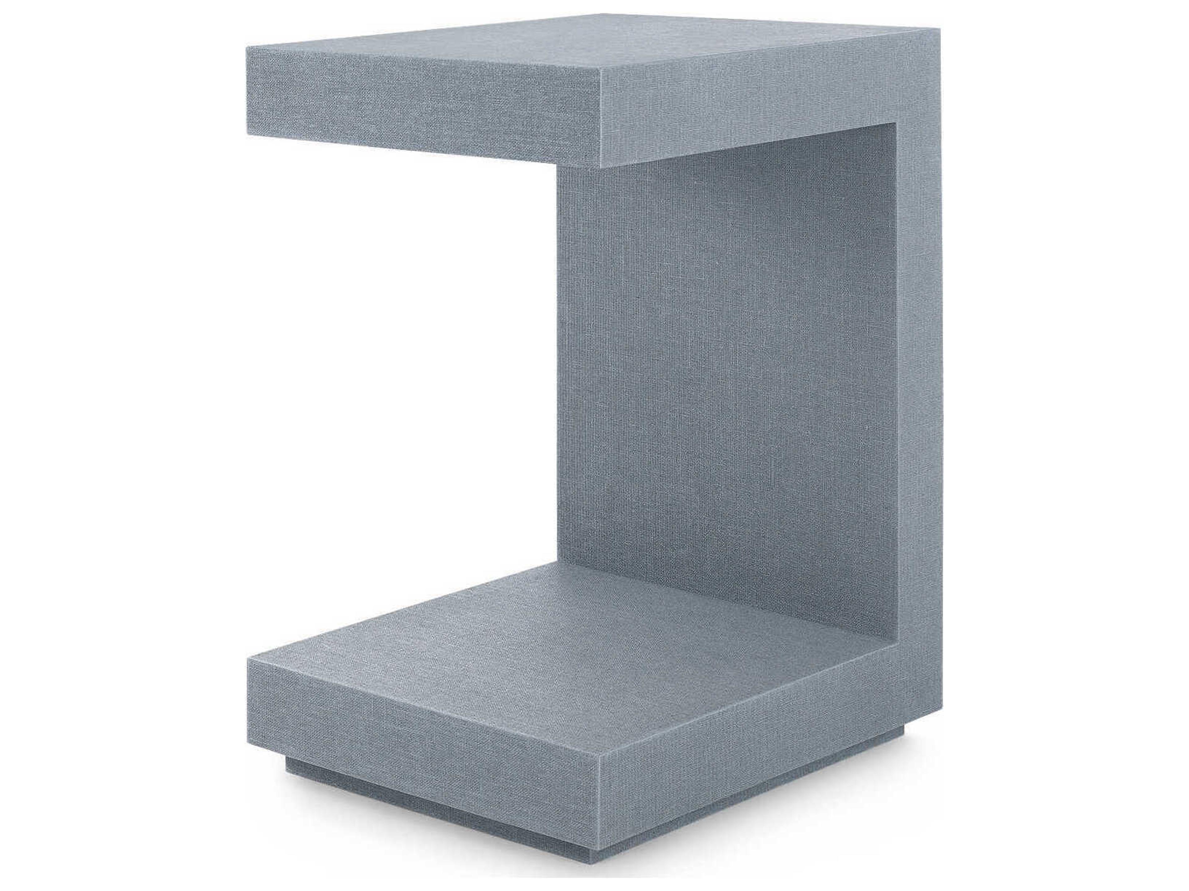 Villa & House Rectangular Wood Winter Gray End Table