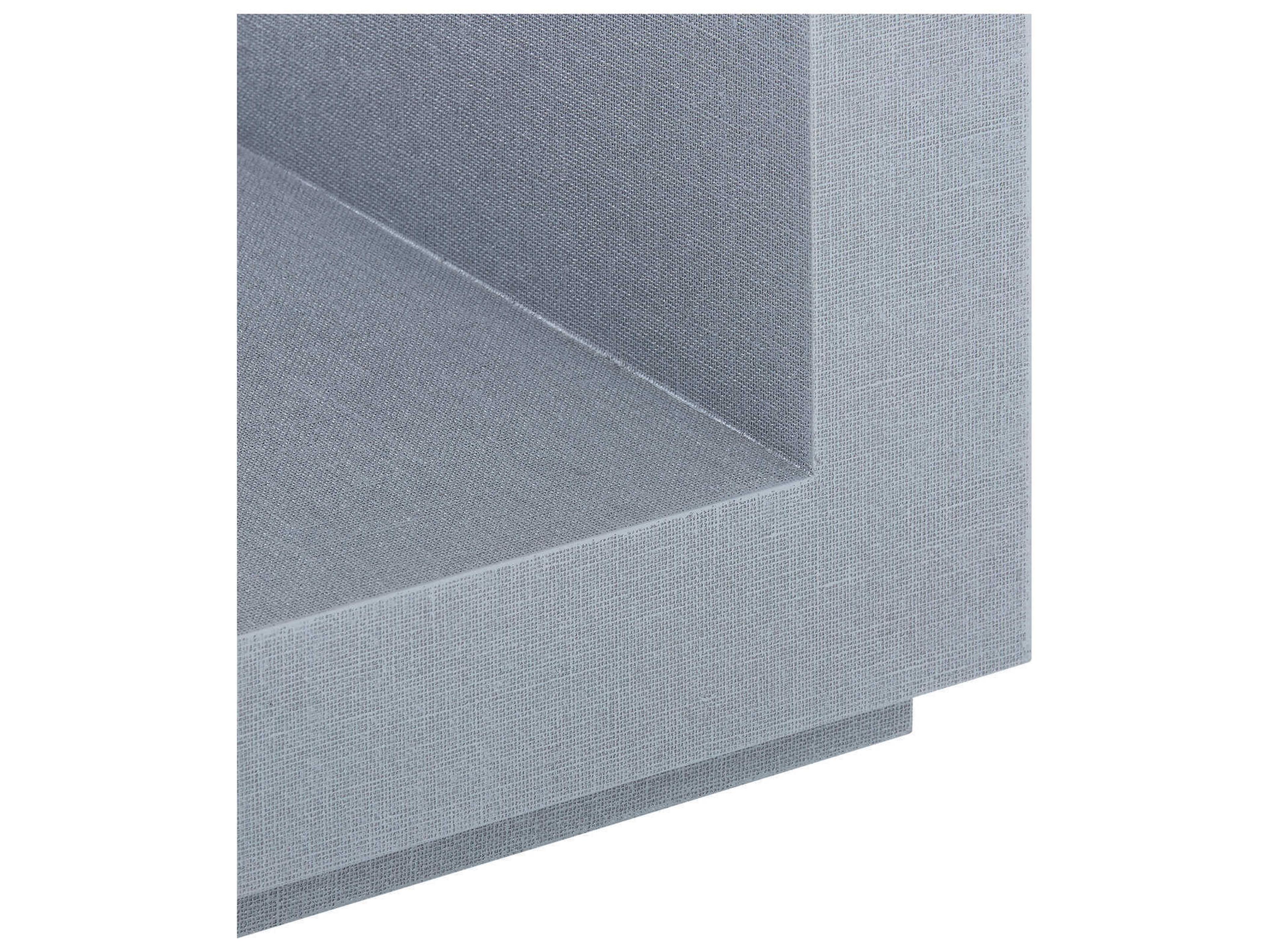 Villa & House Rectangular Wood Winter Gray End Table