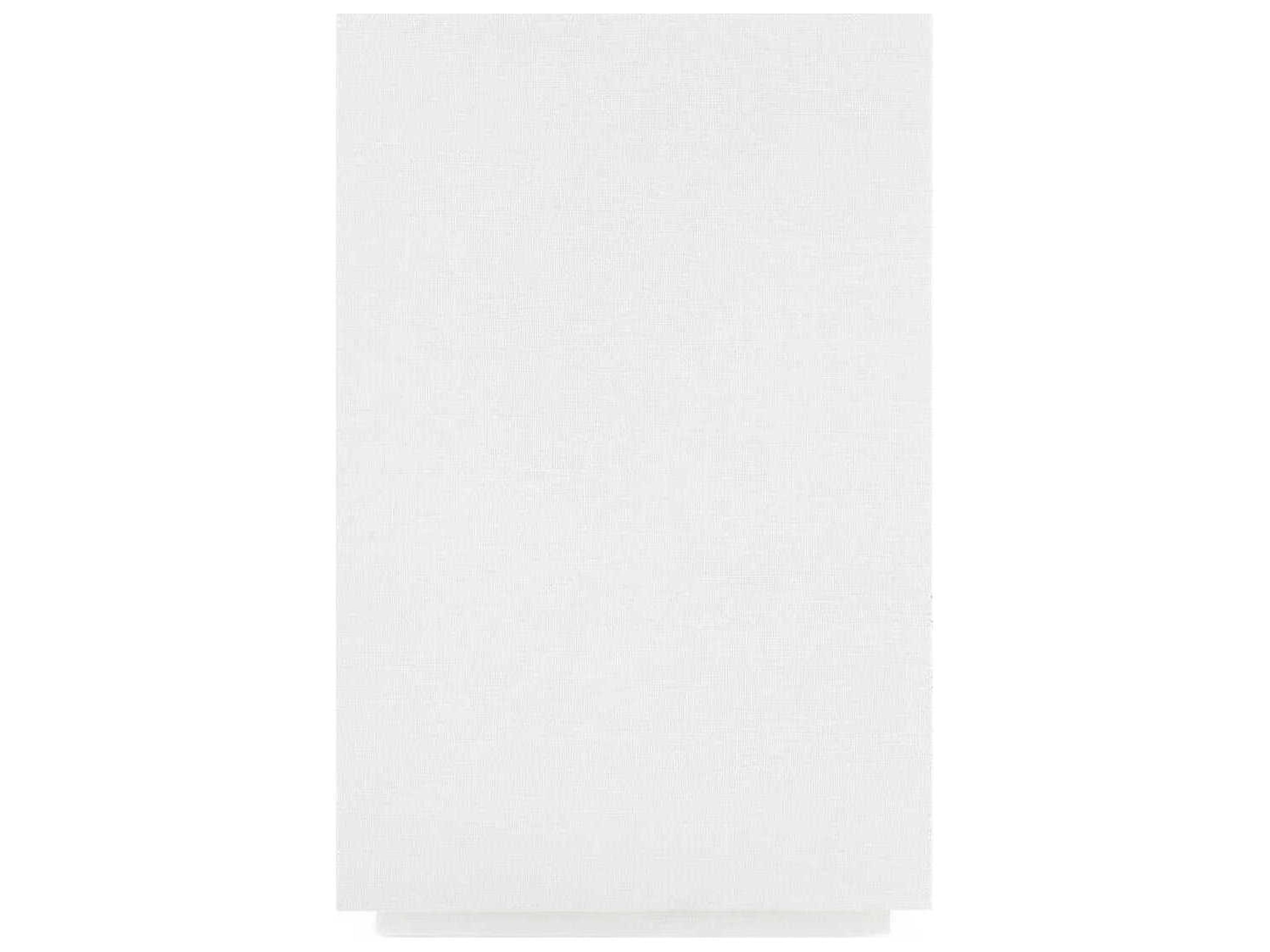 Villa & House Rectangular Wood Chiffon White End Table