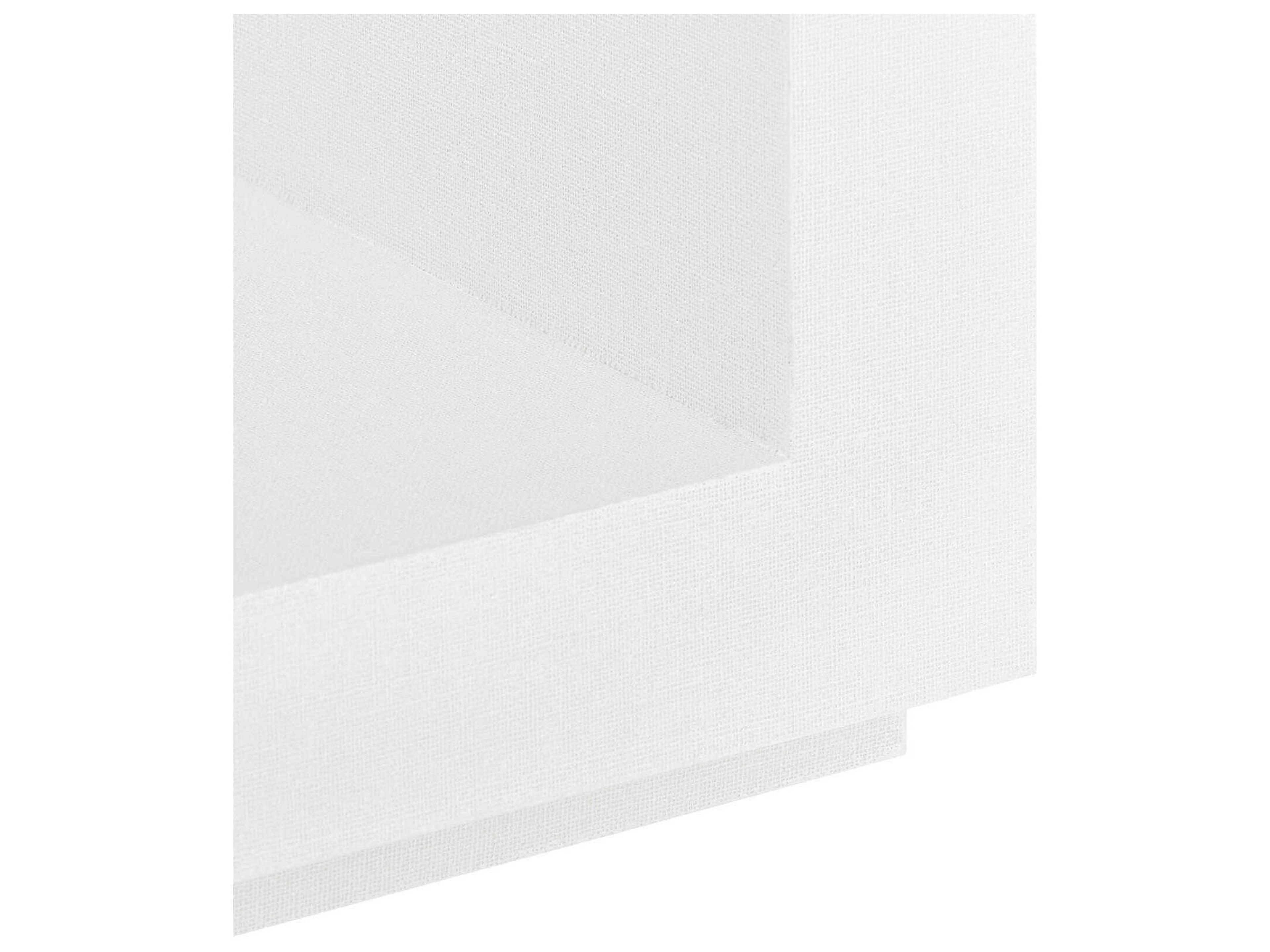 Villa & House Rectangular Wood Chiffon White End Table