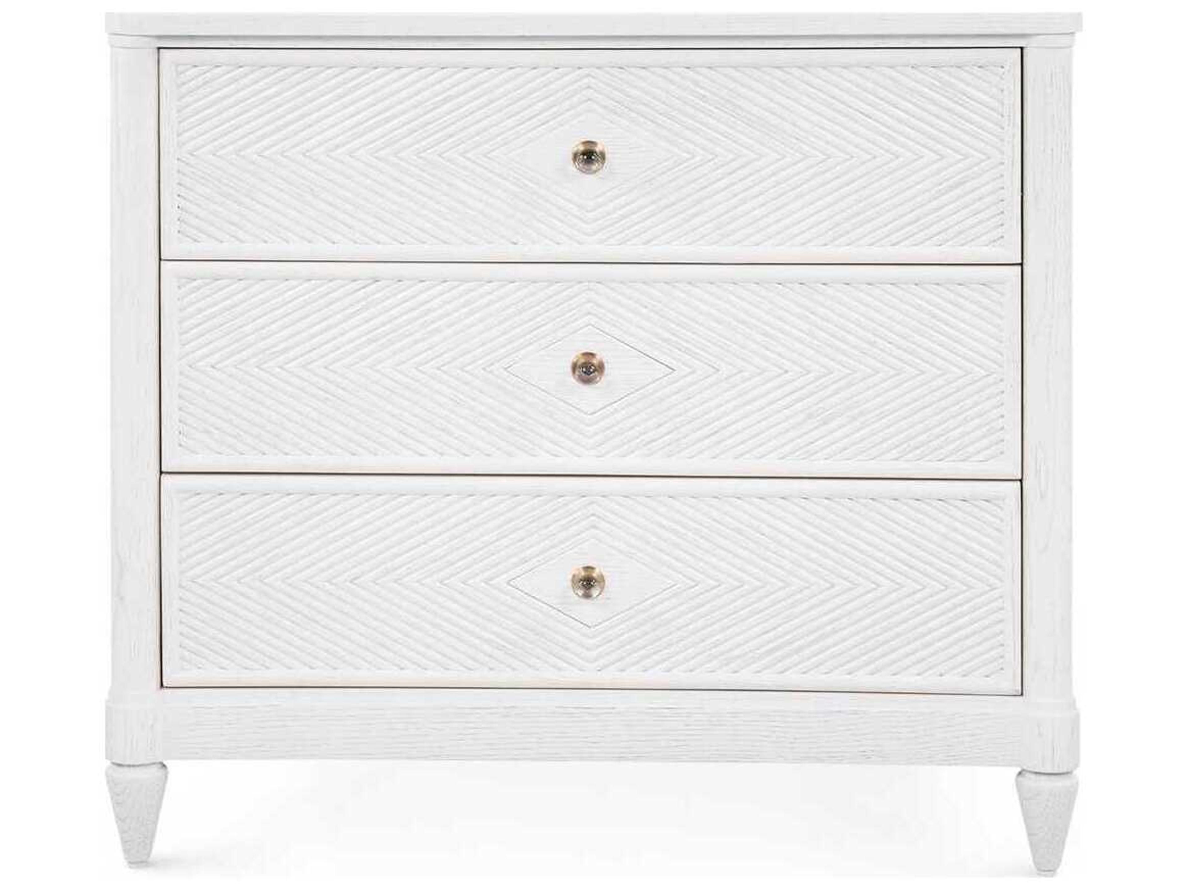 Villa & House Felicity 3-Drawers Oak Wood Nightstand