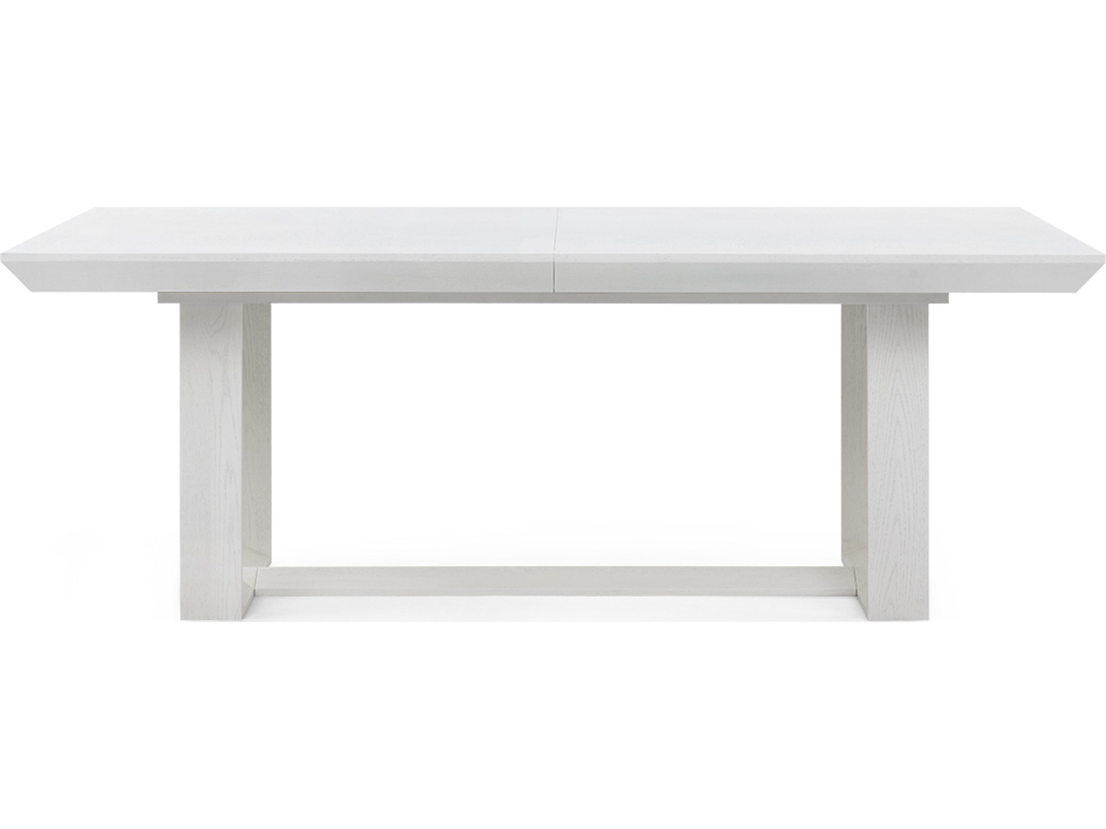 Villa & House Finn Rectangular Wood Glazed Whisper White Dining Table