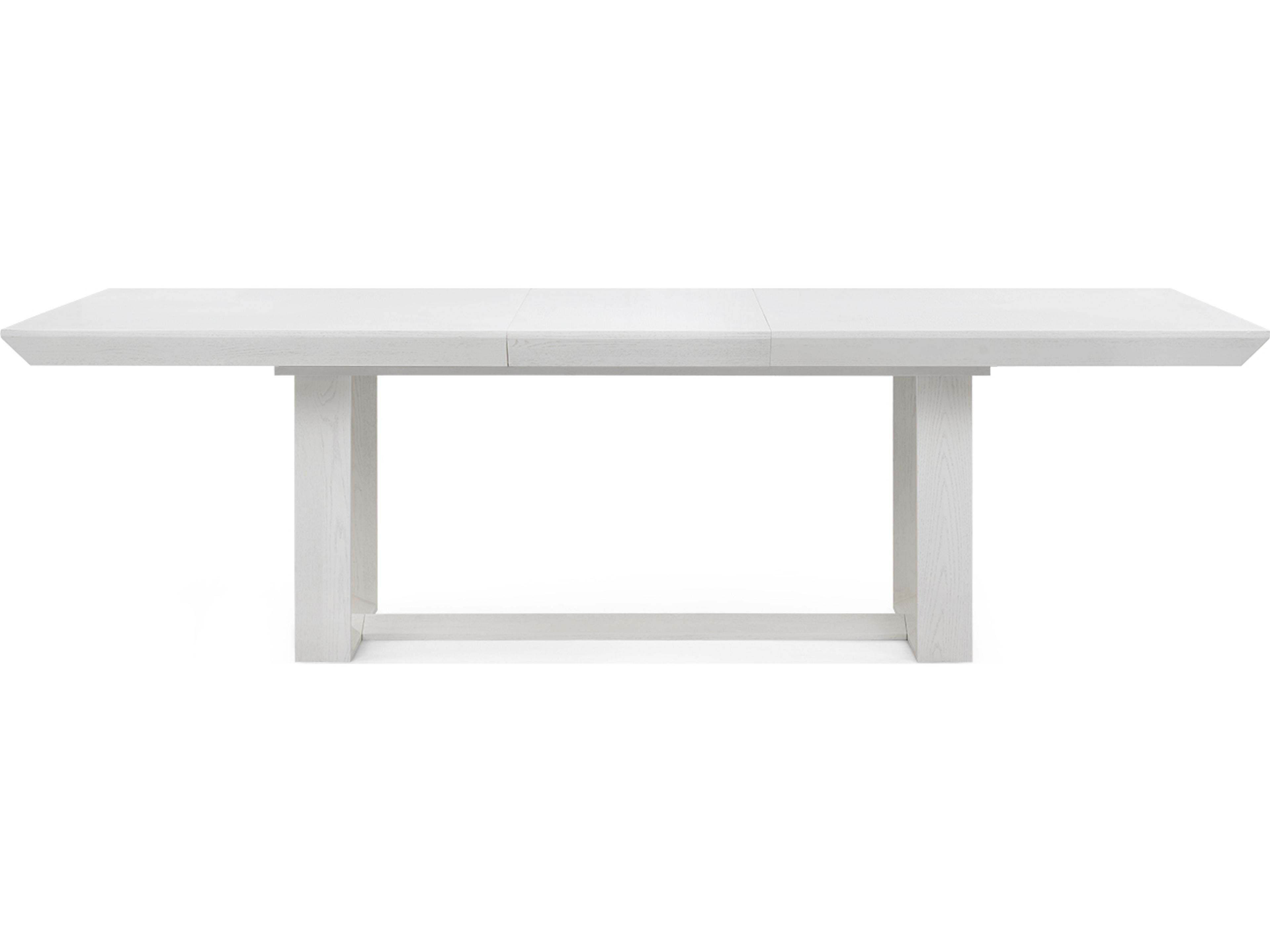 Villa & House Finn Rectangular Wood Glazed Whisper White Dining Table