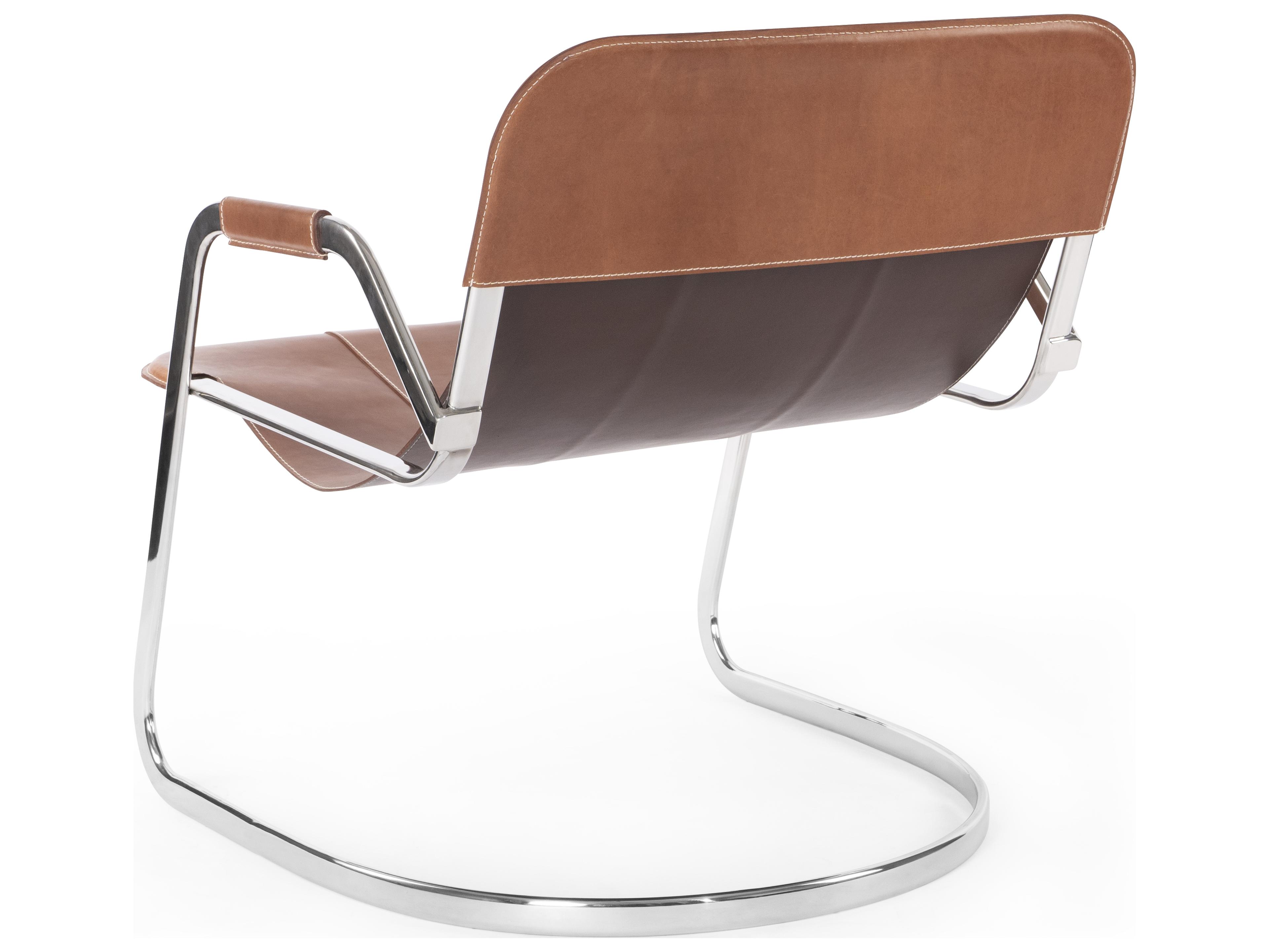 Villa & House Frank Brown Leather Accent Chair