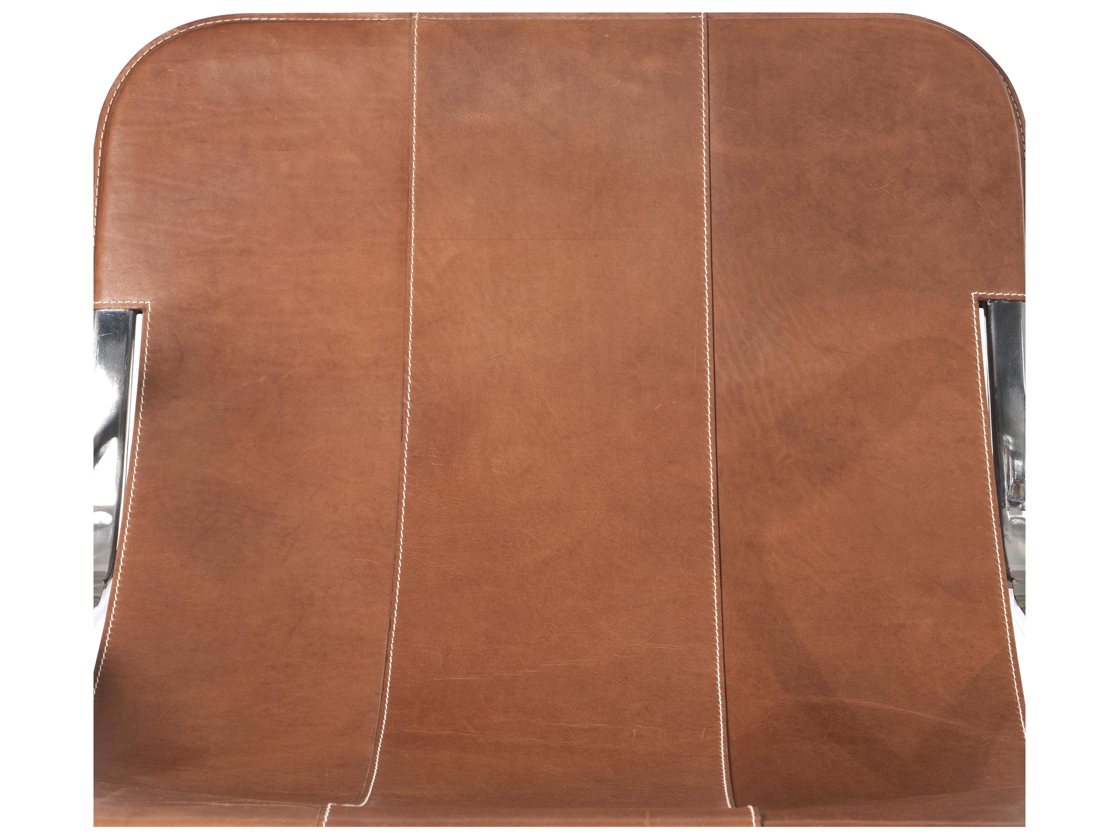 Villa & House Frank Brown Leather Accent Chair