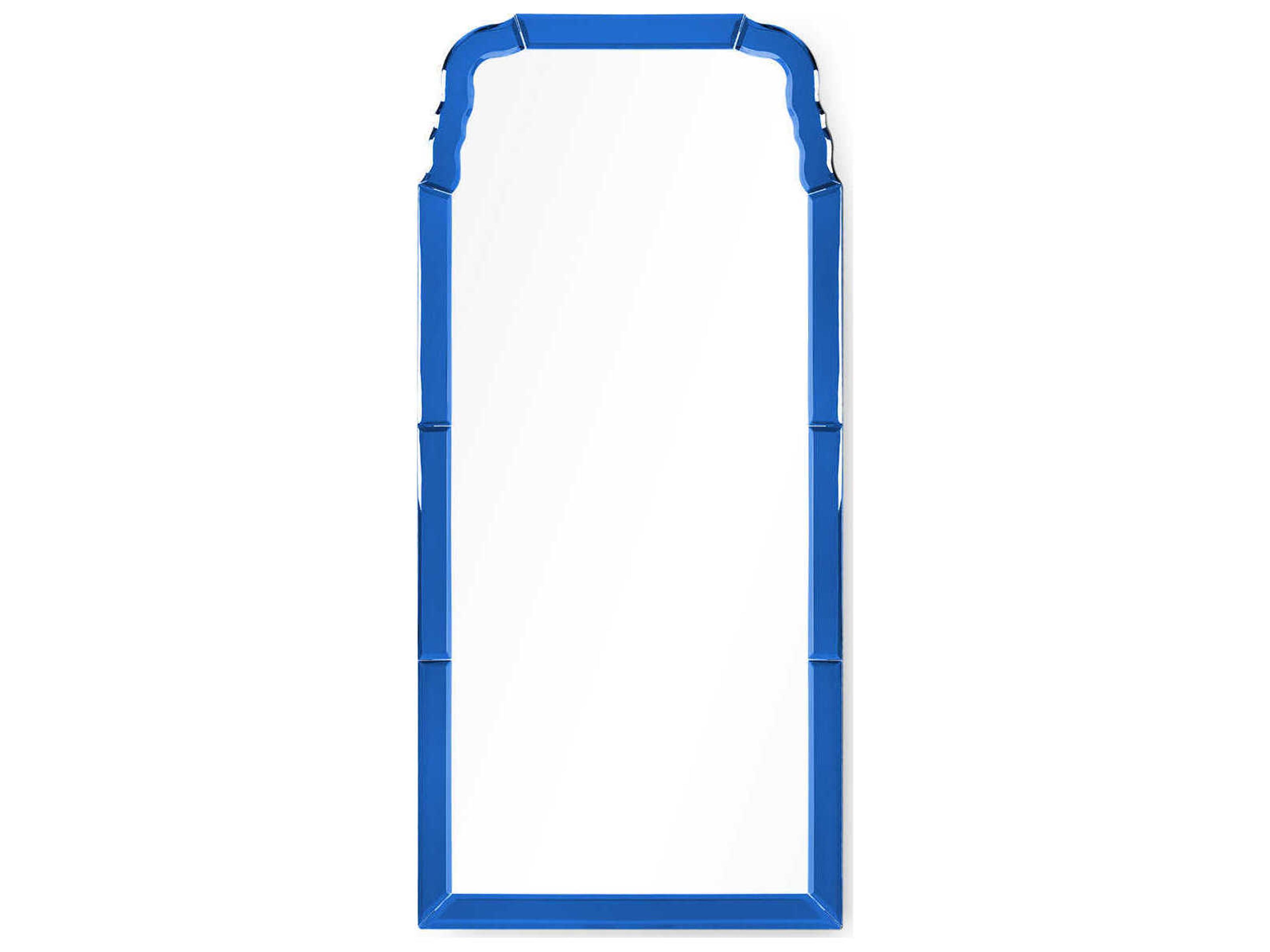Gabriella Queen Anne Mirror in Sapphire Blue