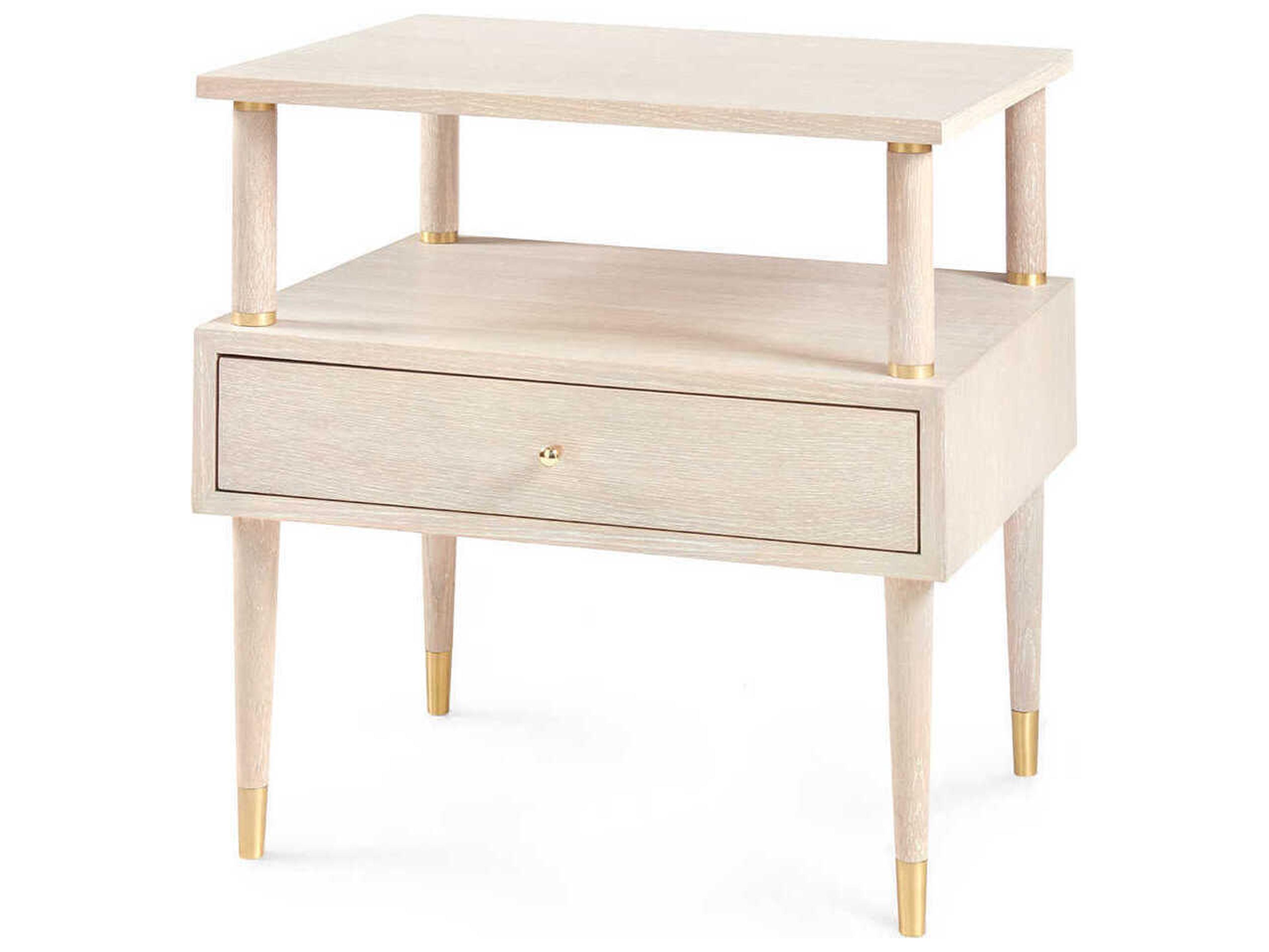 Rectangular Wood Sand End Table