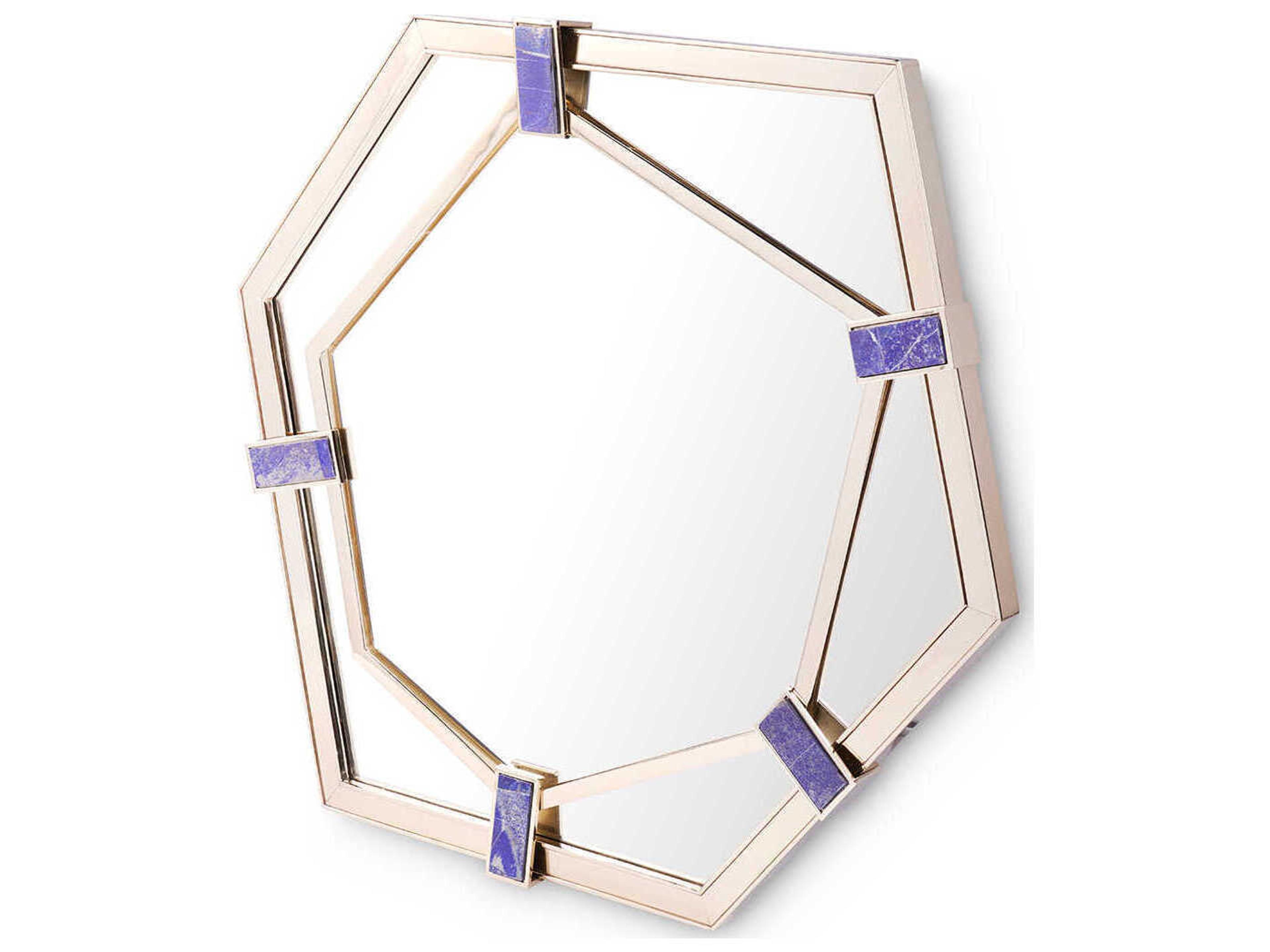 Greta Polished Brass Wall Mirror