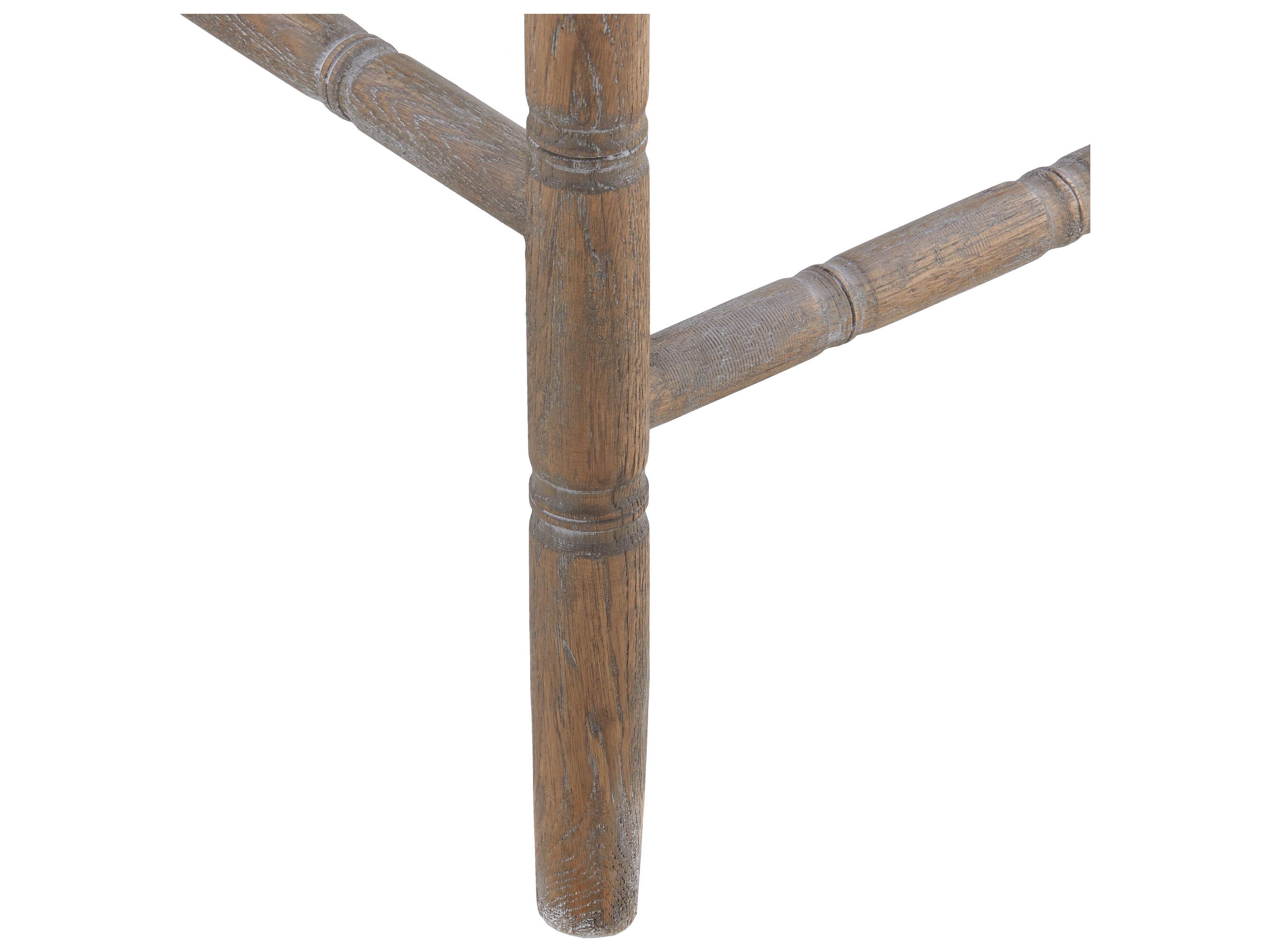 Villa & House Upholstered Oak Wood Driftwood Counter Stool