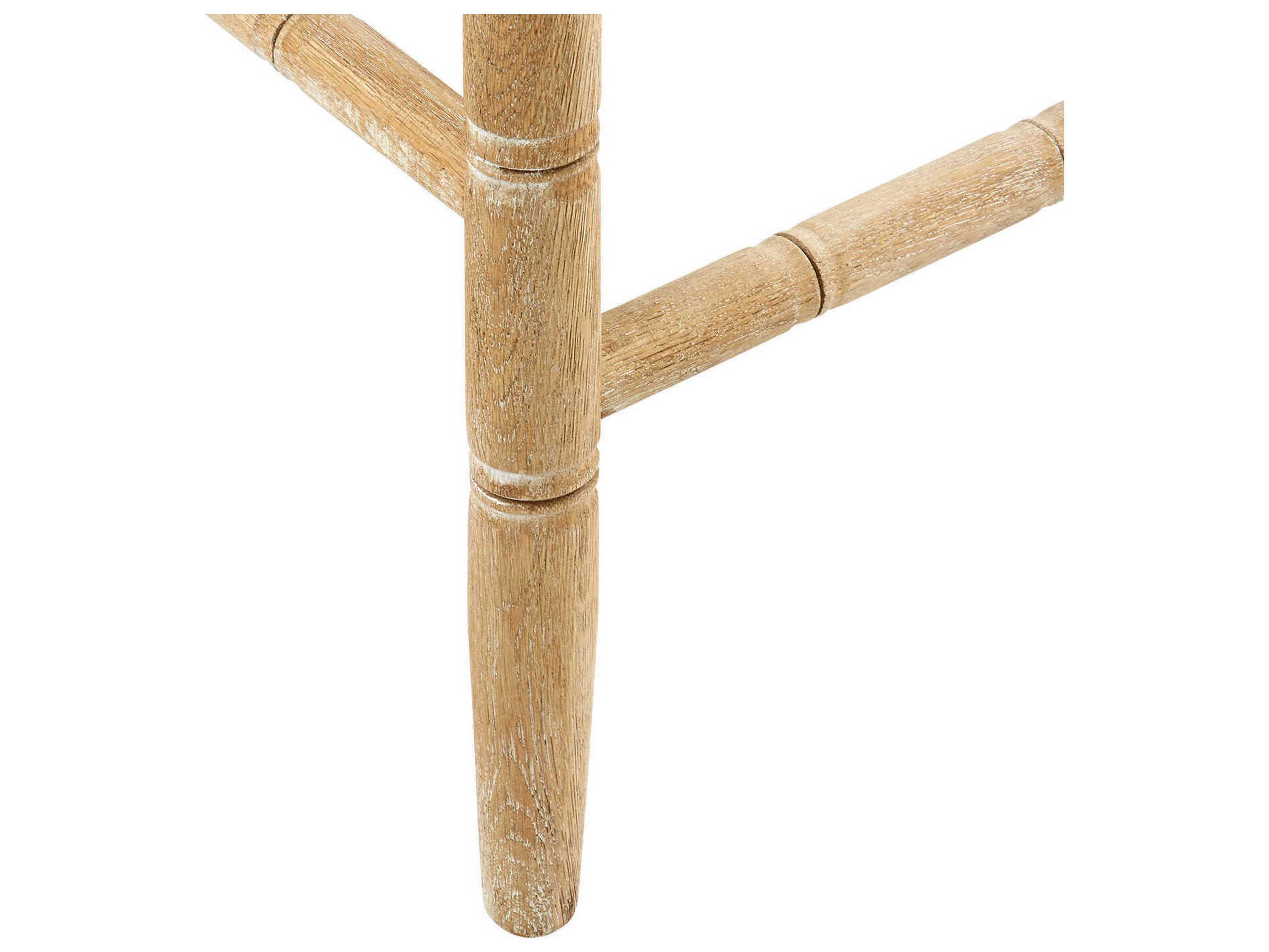 Villa & House Upholstered Oak Wood Natural Counter Stool