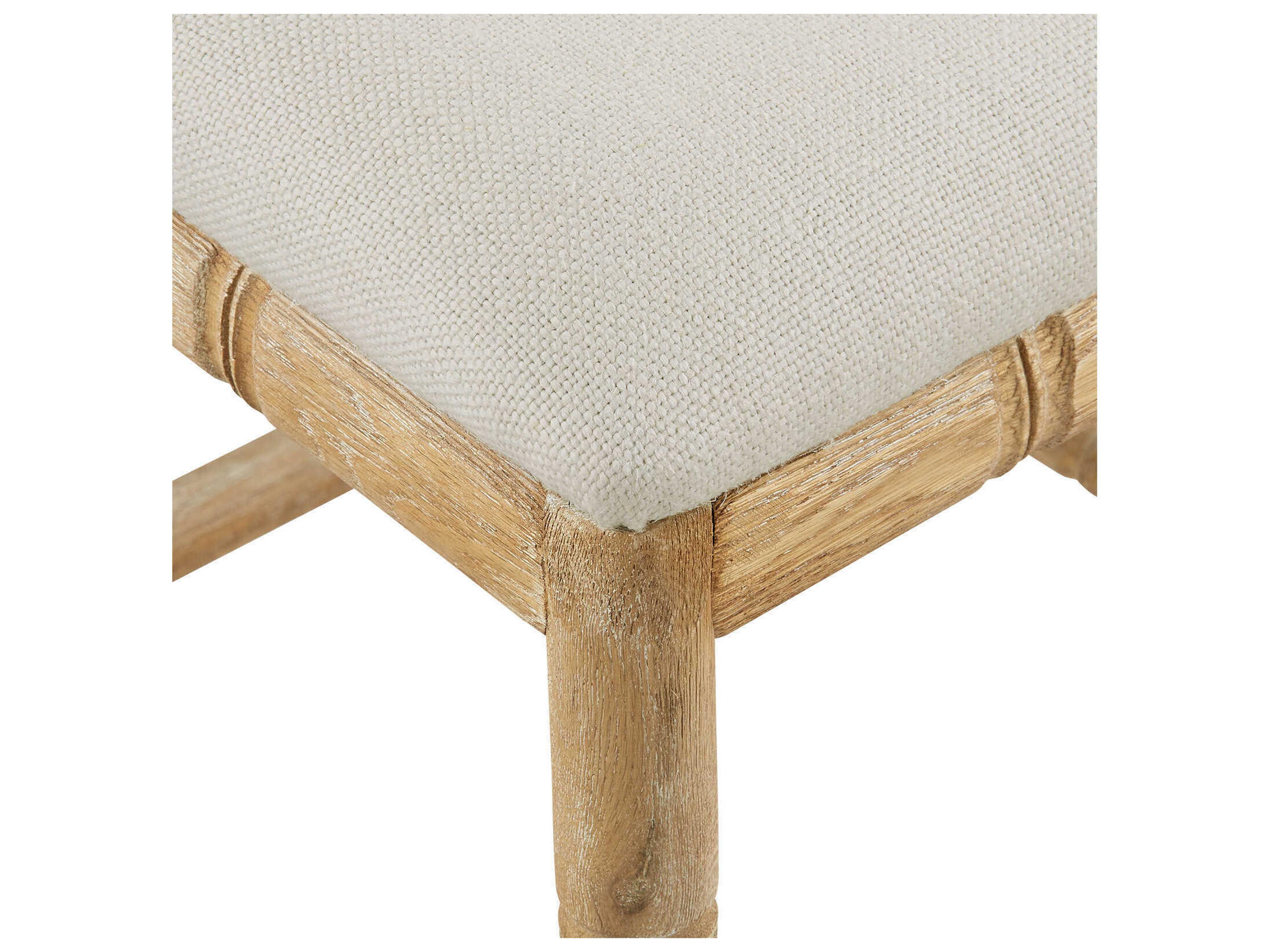 Villa & House Upholstered Oak Wood Natural Counter Stool