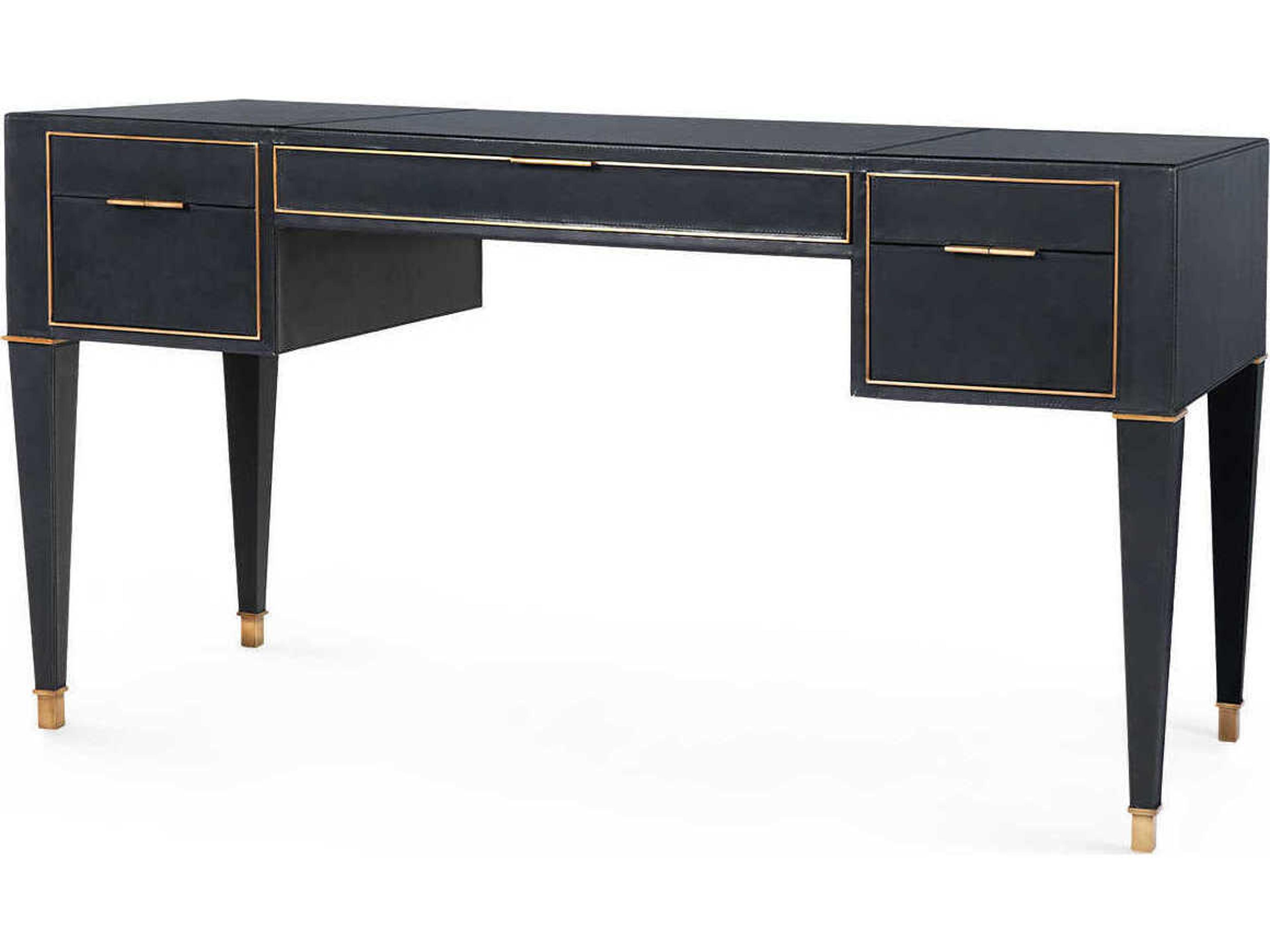 Black Gold Secretary Desk