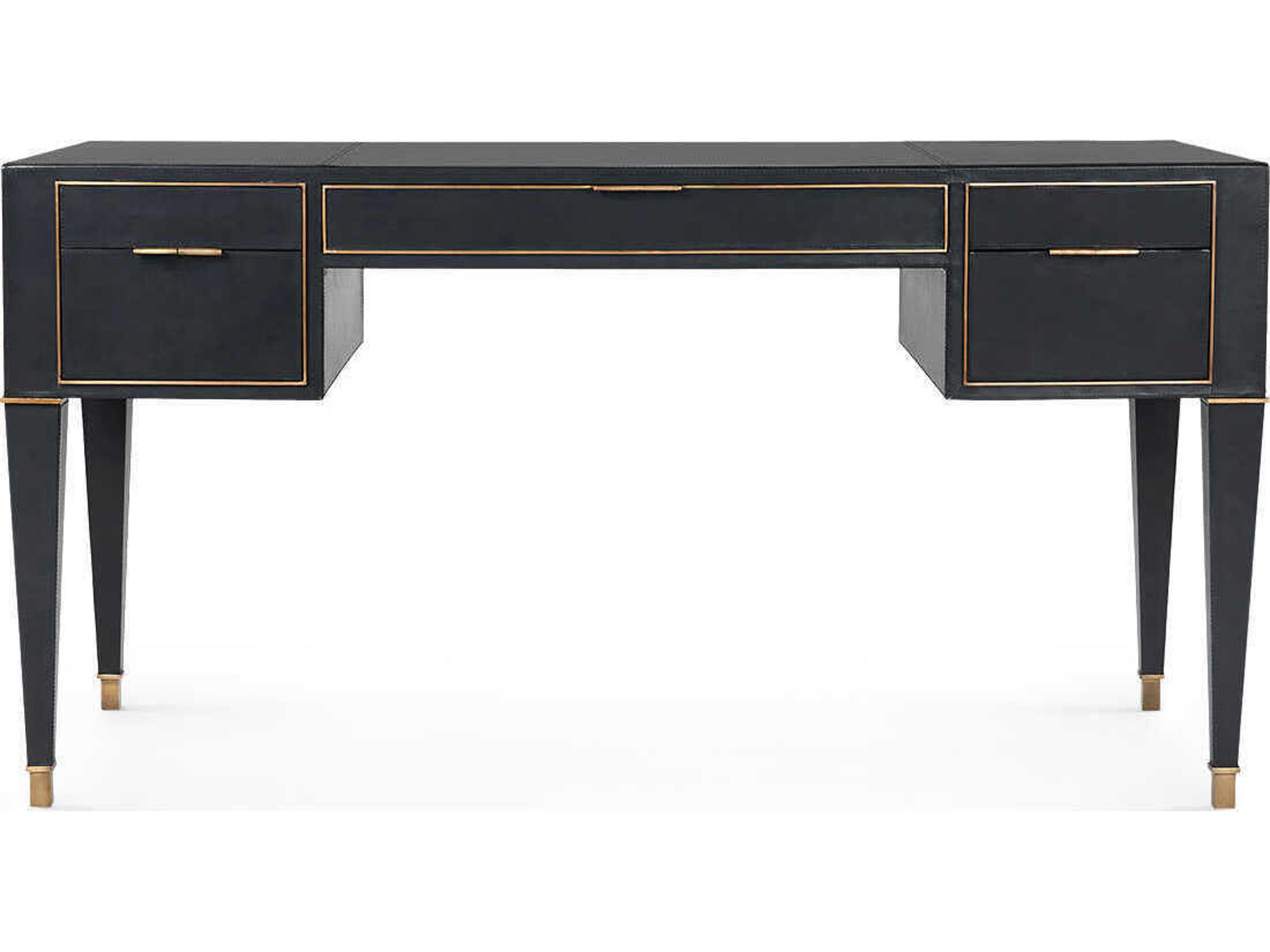 Villa & House Black Gold Secretary Desk