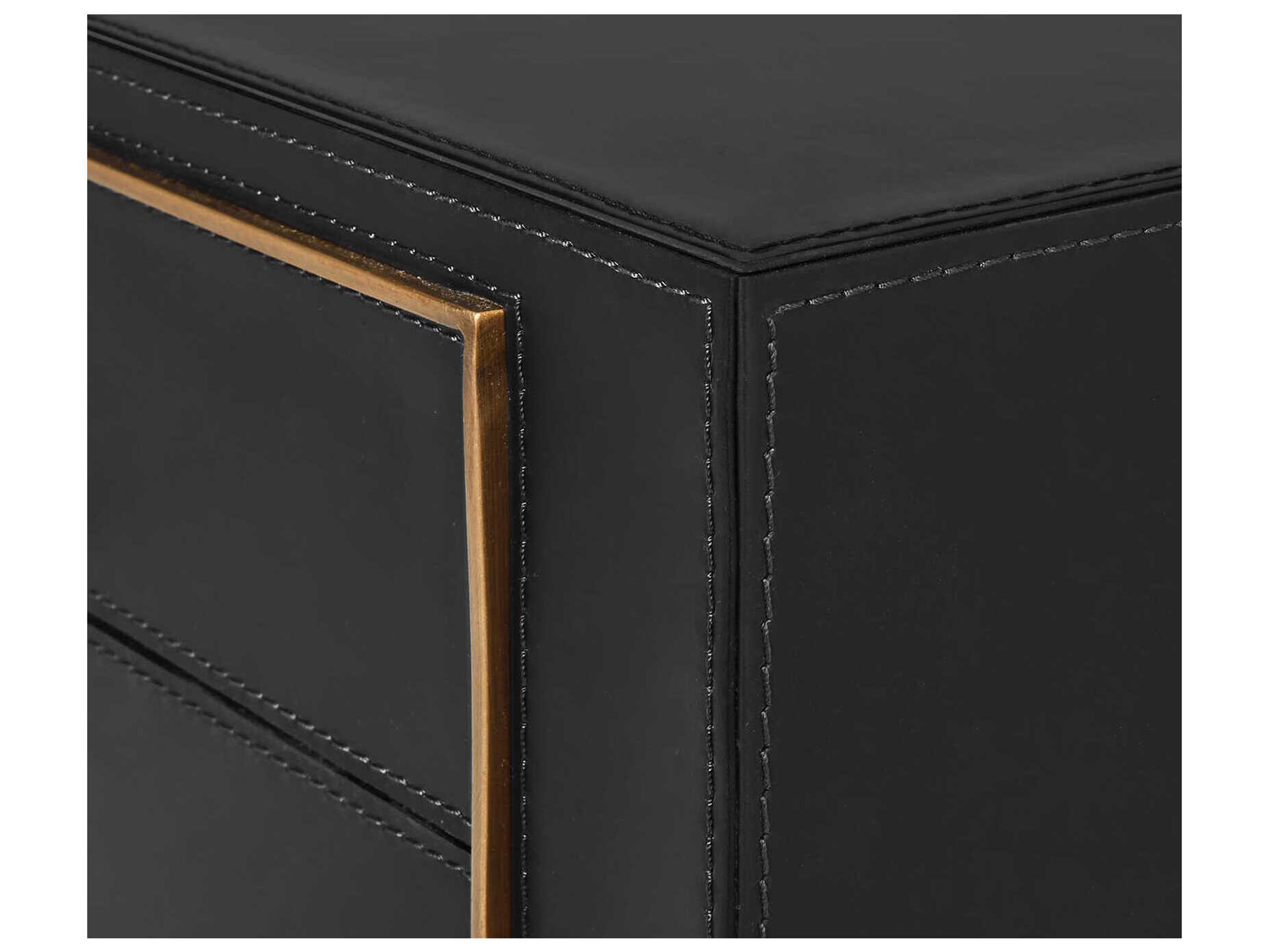 Villa & House Black Gold Secretary Desk