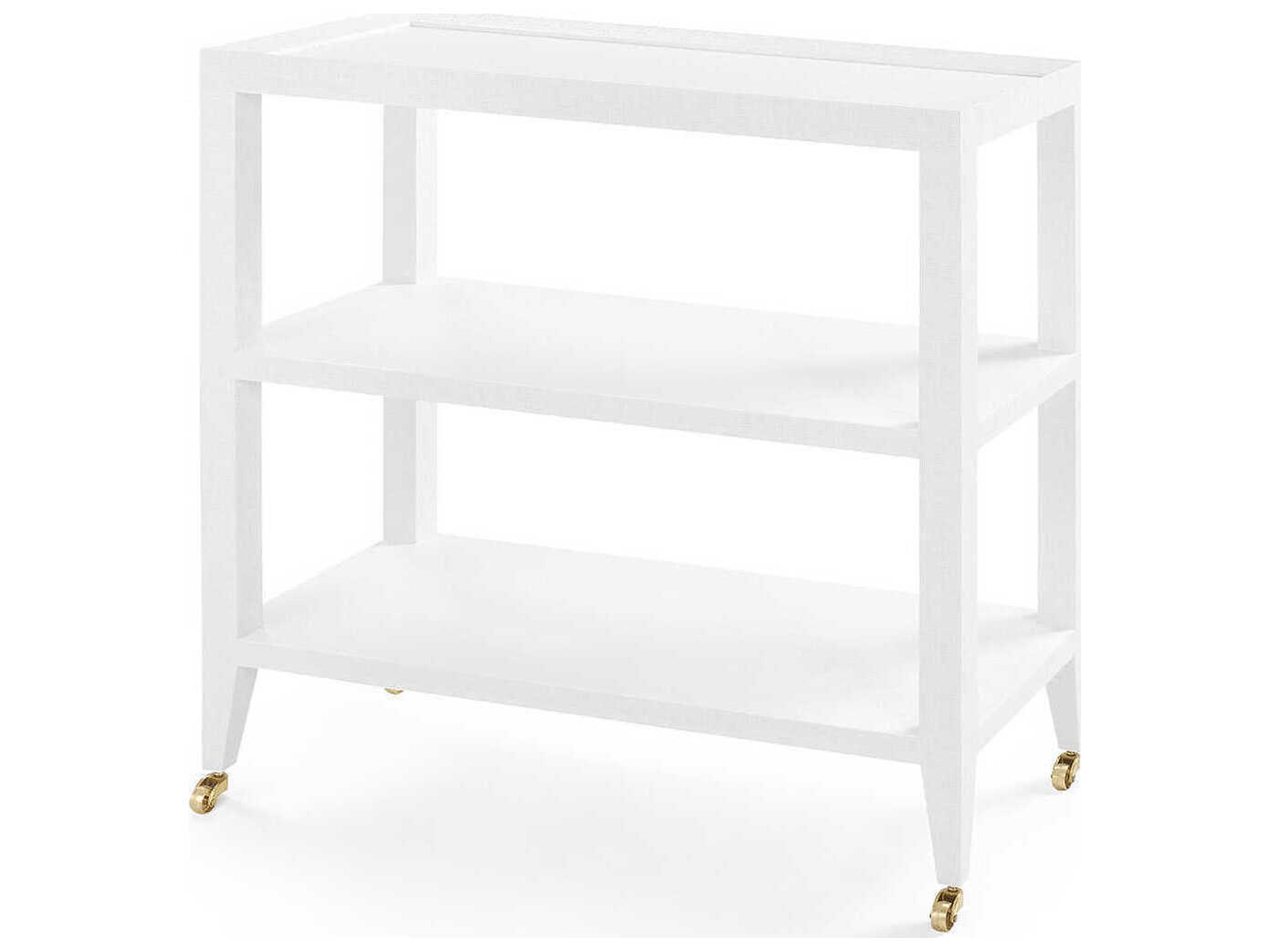 Rectangular Wood Chiffon White Console Table