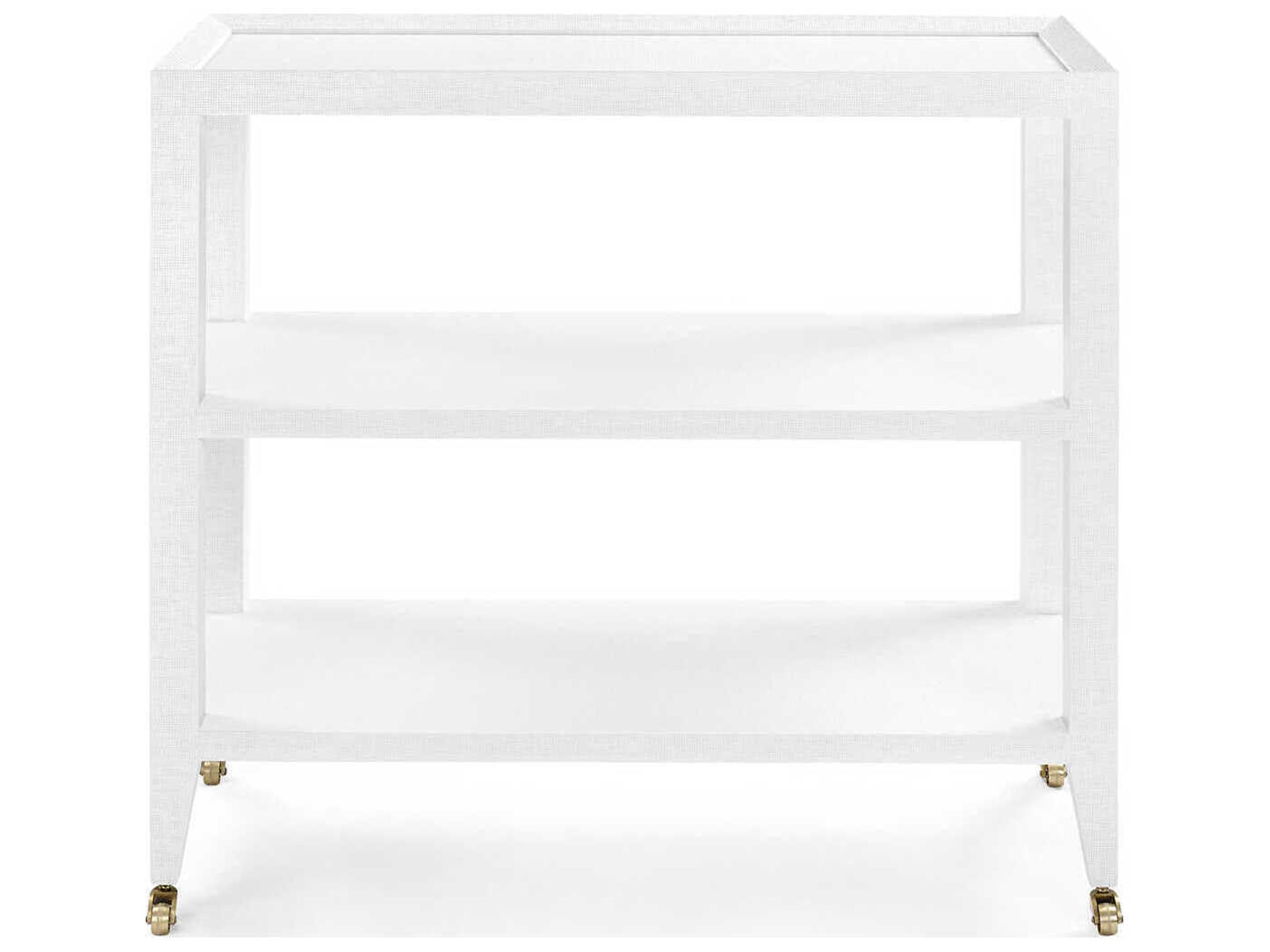 Villa & House Rectangular Wood Chiffon White Console Table