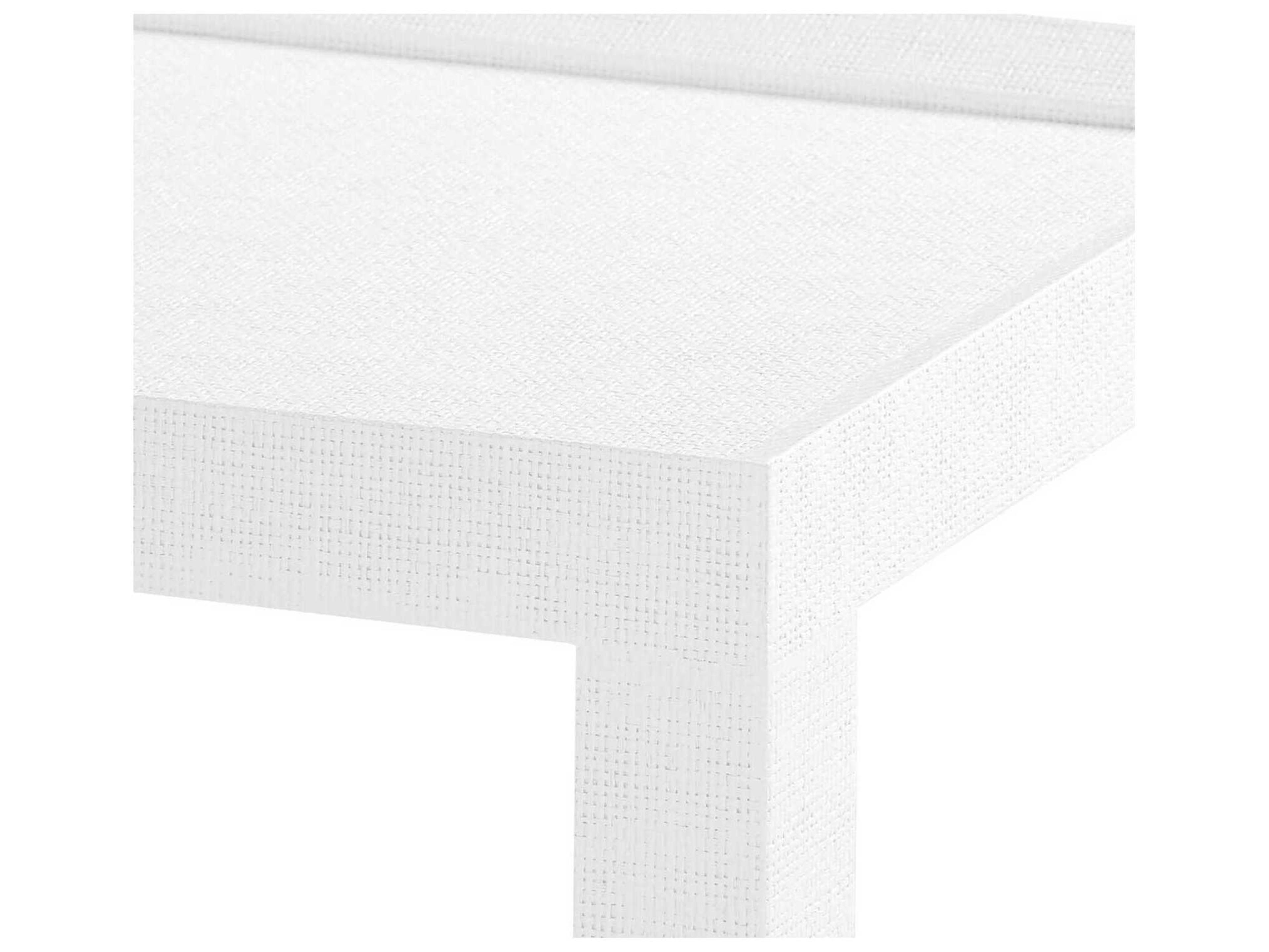 Villa & House Rectangular Wood Chiffon White Console Table