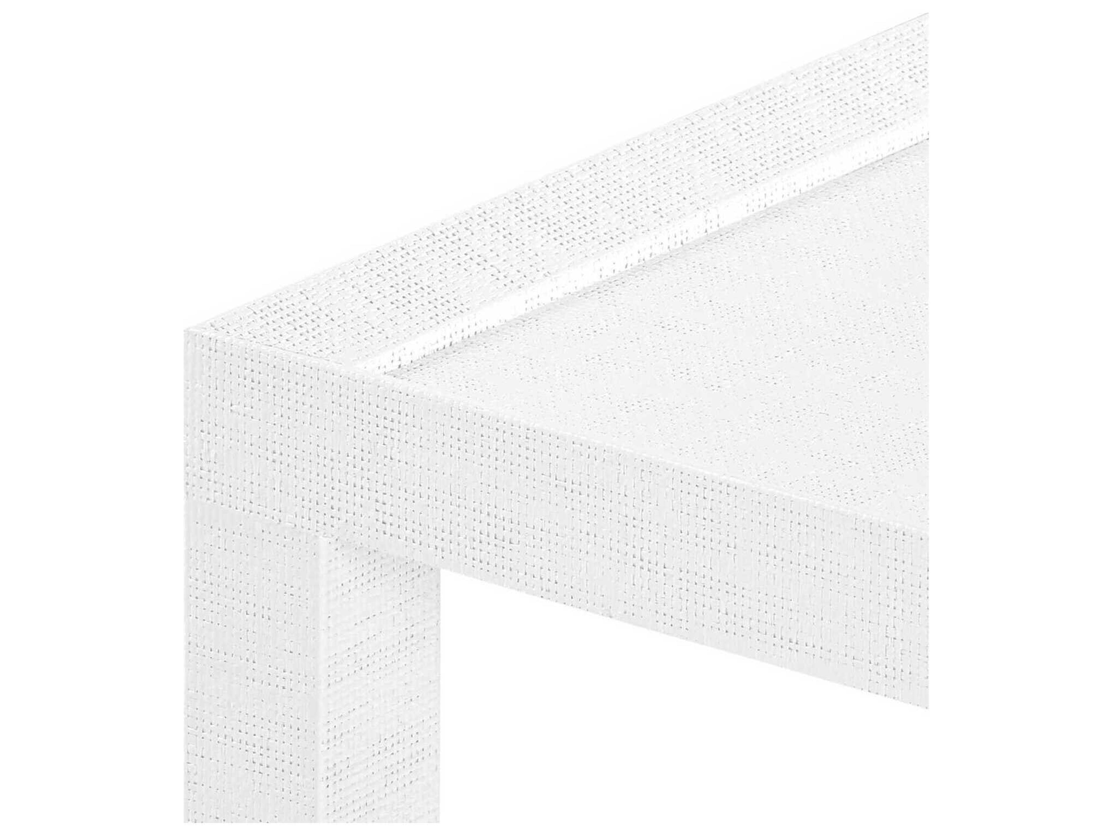 Villa & House Rectangular Wood Chiffon White Console Table