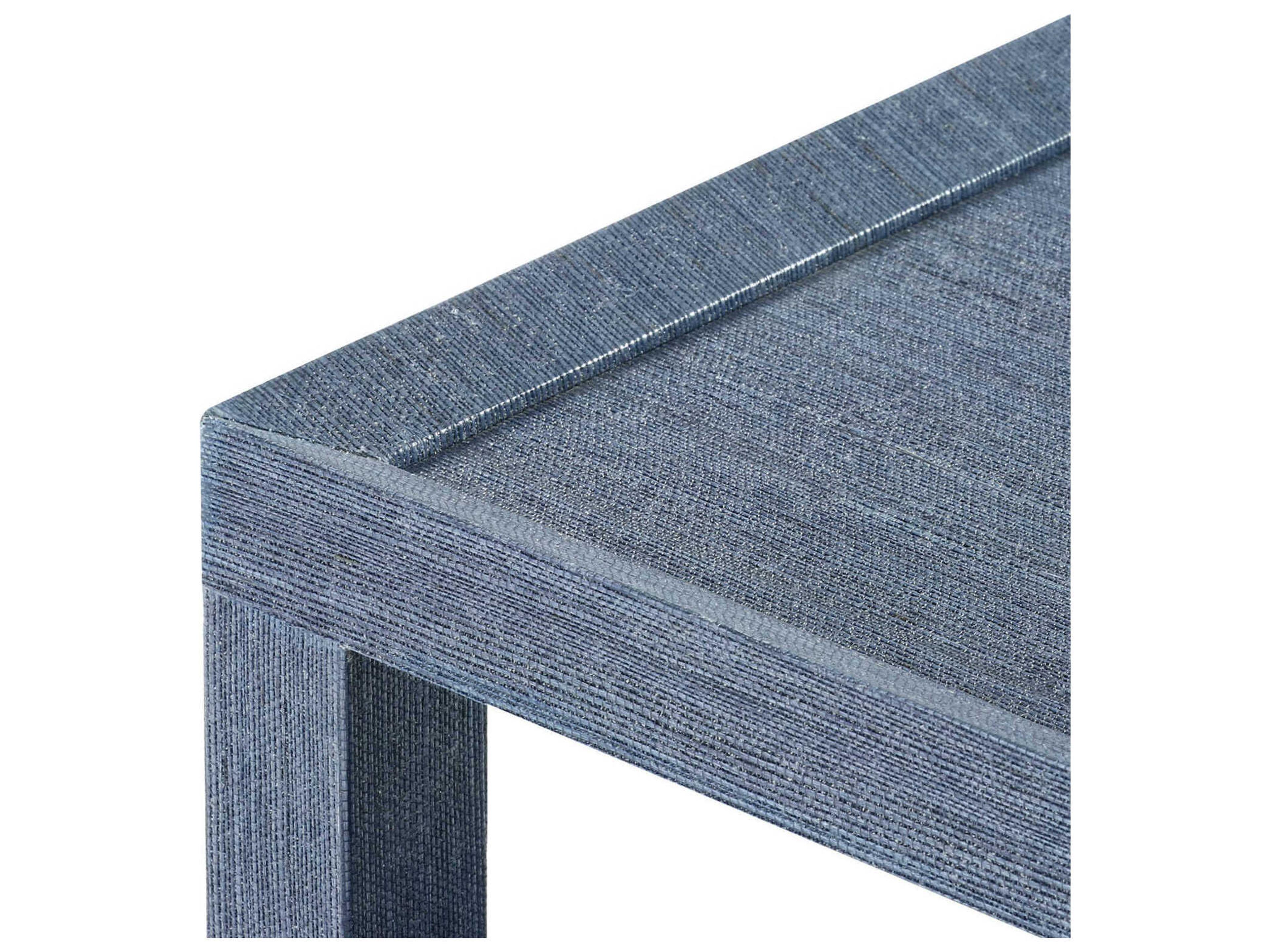 Villa & House Rectangular Wood Navy Blue Console Table