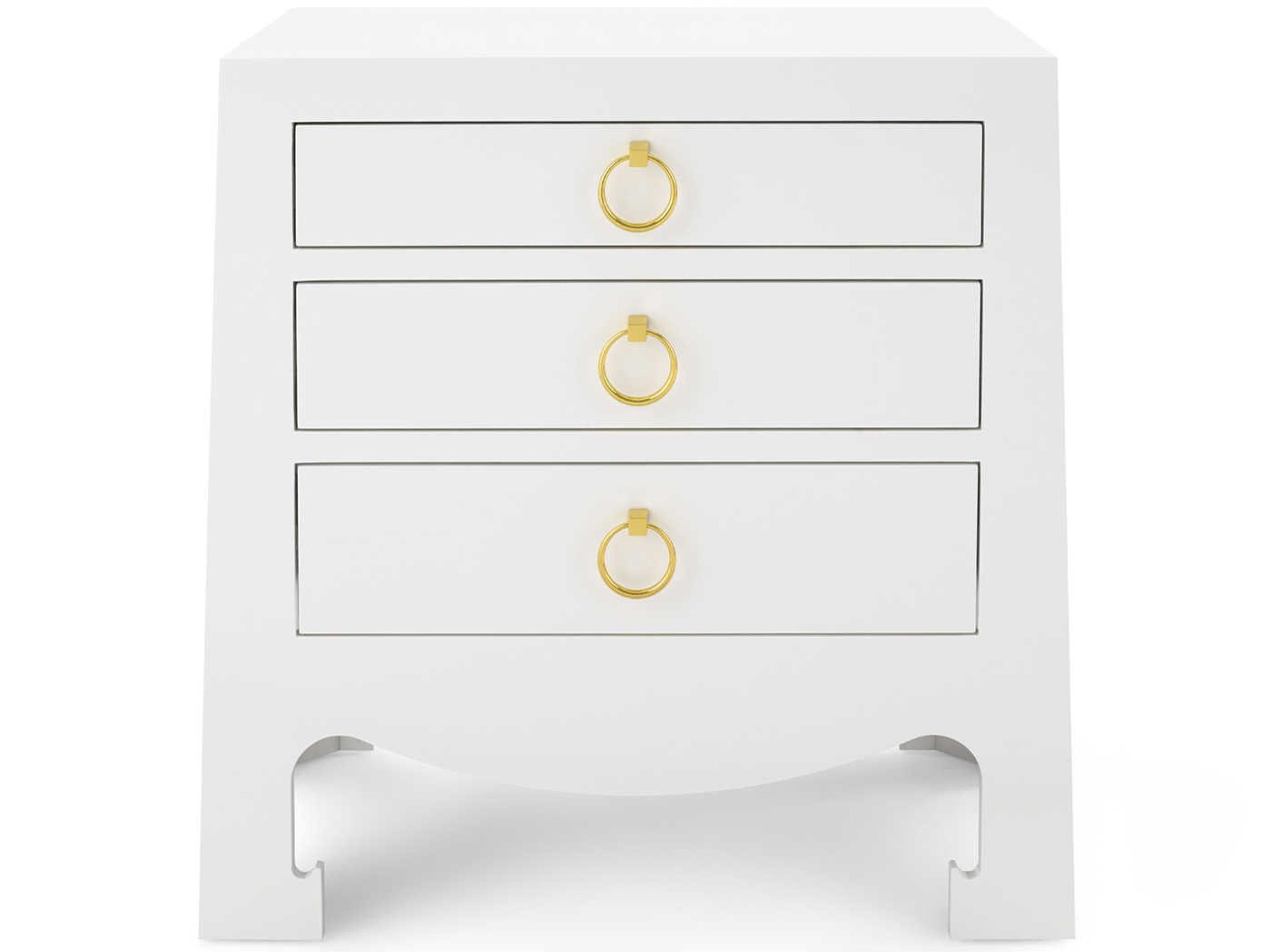 Villa & House 3-Drawers Solid Wood Nightstand