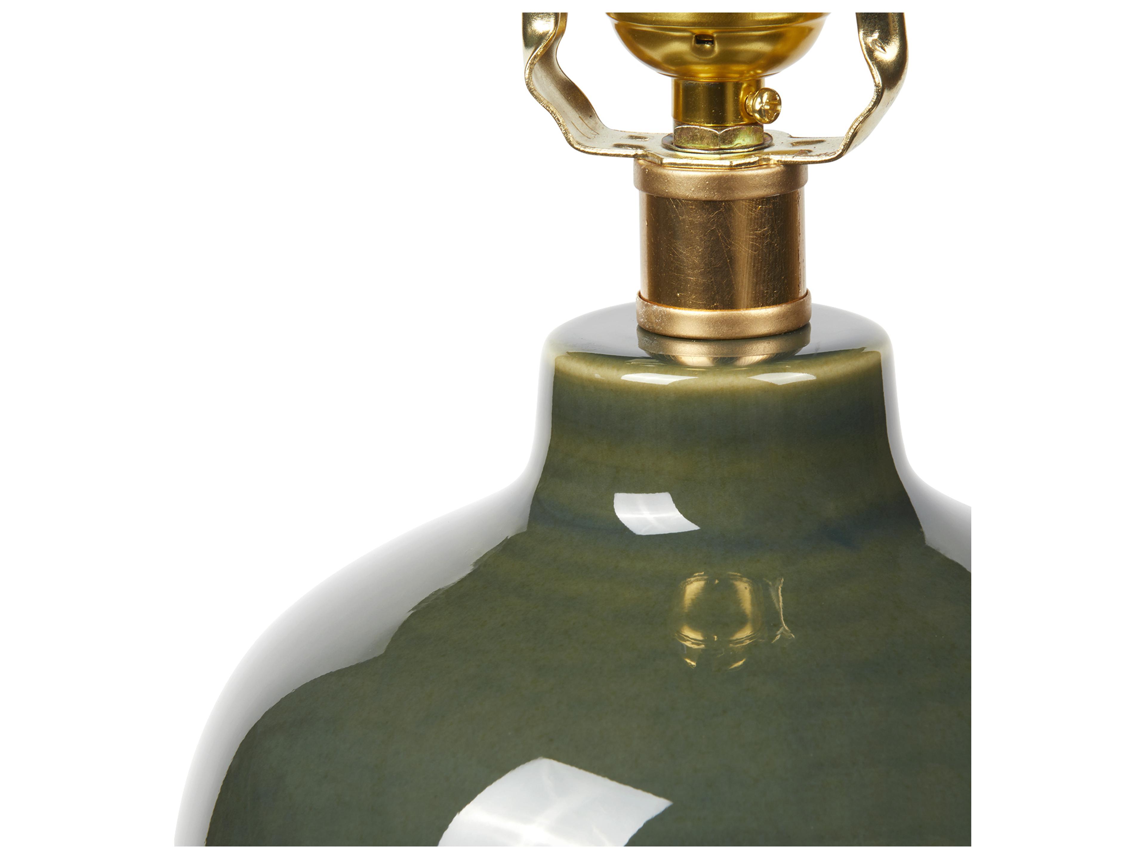 Villa & House Jade Olive Green Buffet Lamp