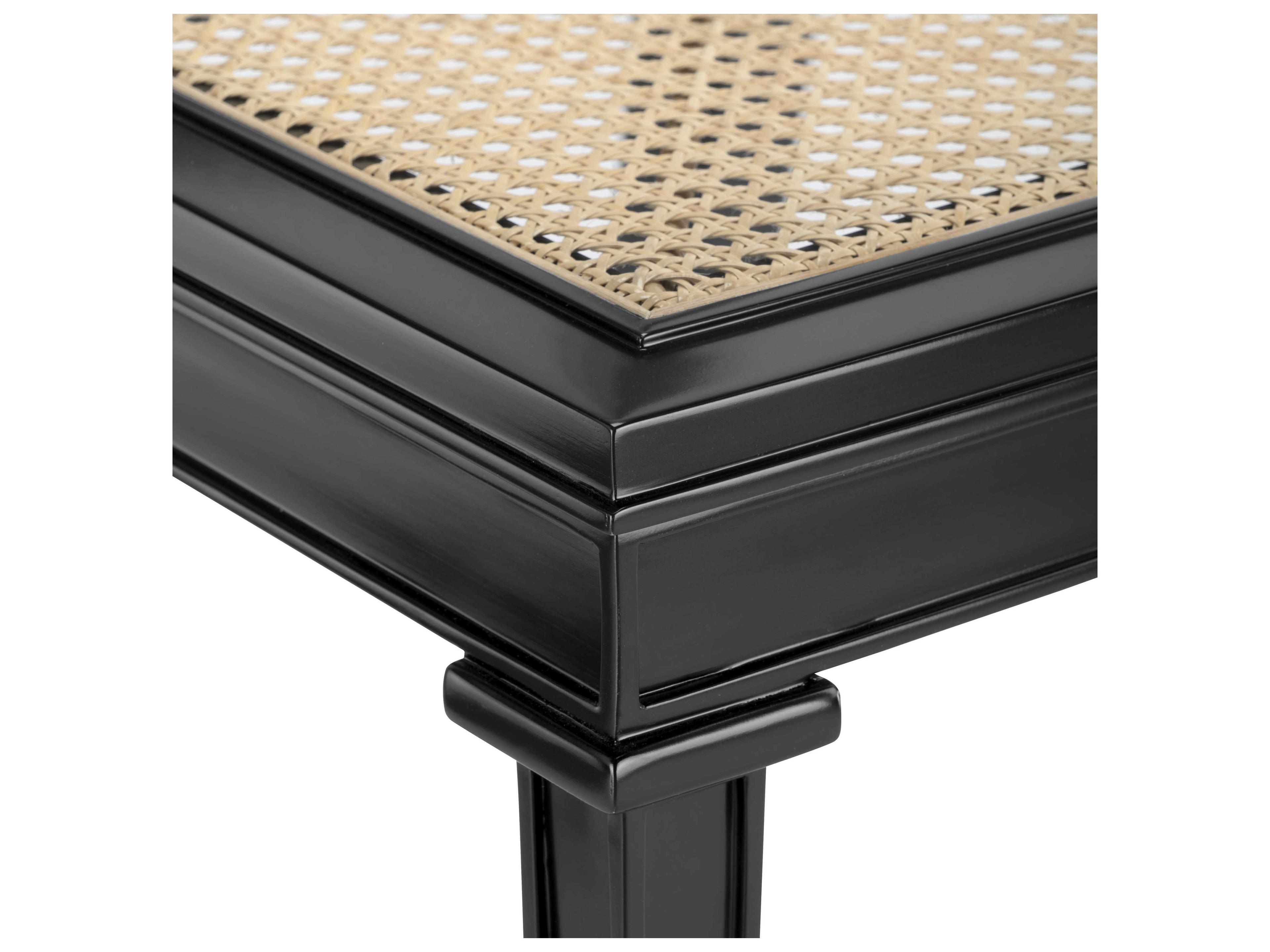 Villa & House Mahogany Wood Black Side Dining Chair