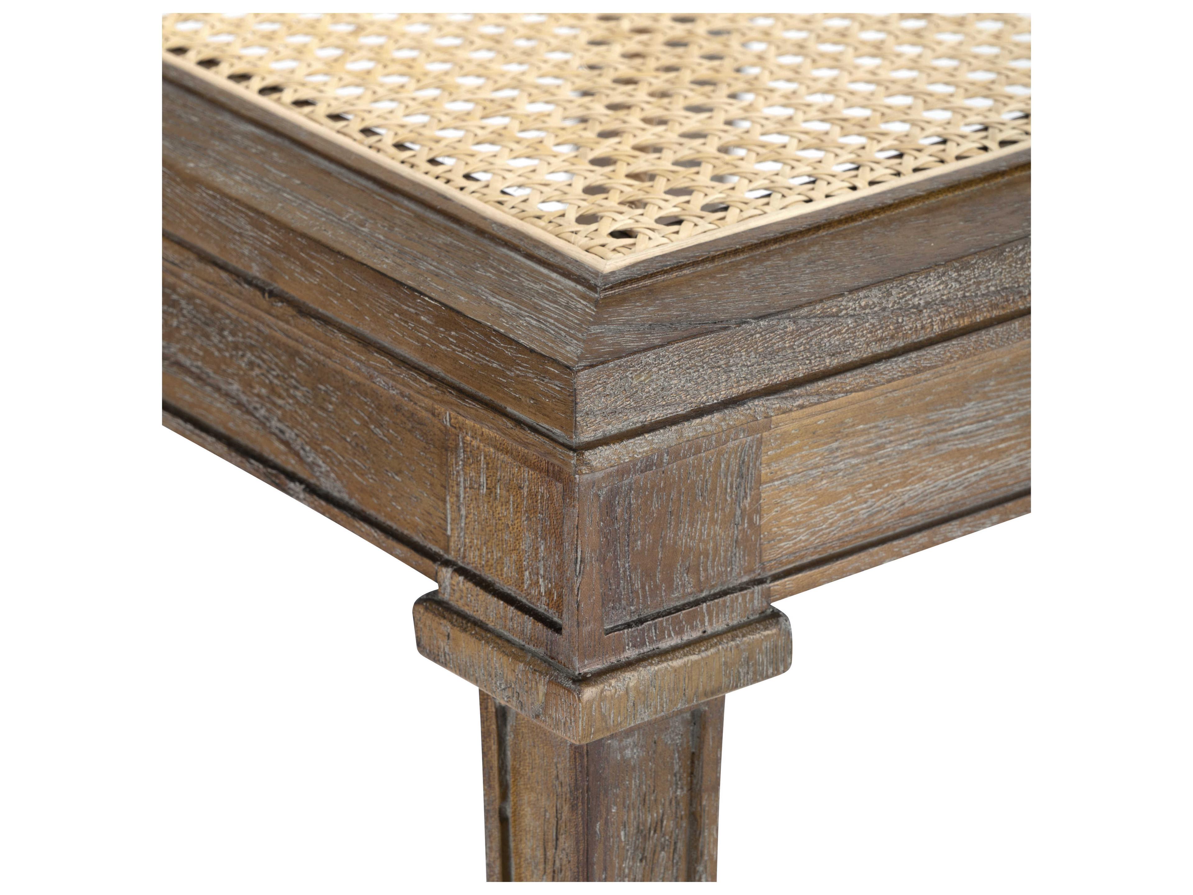 Villa & House Mahogany Wood Brown Upholstered Side Dining Chair