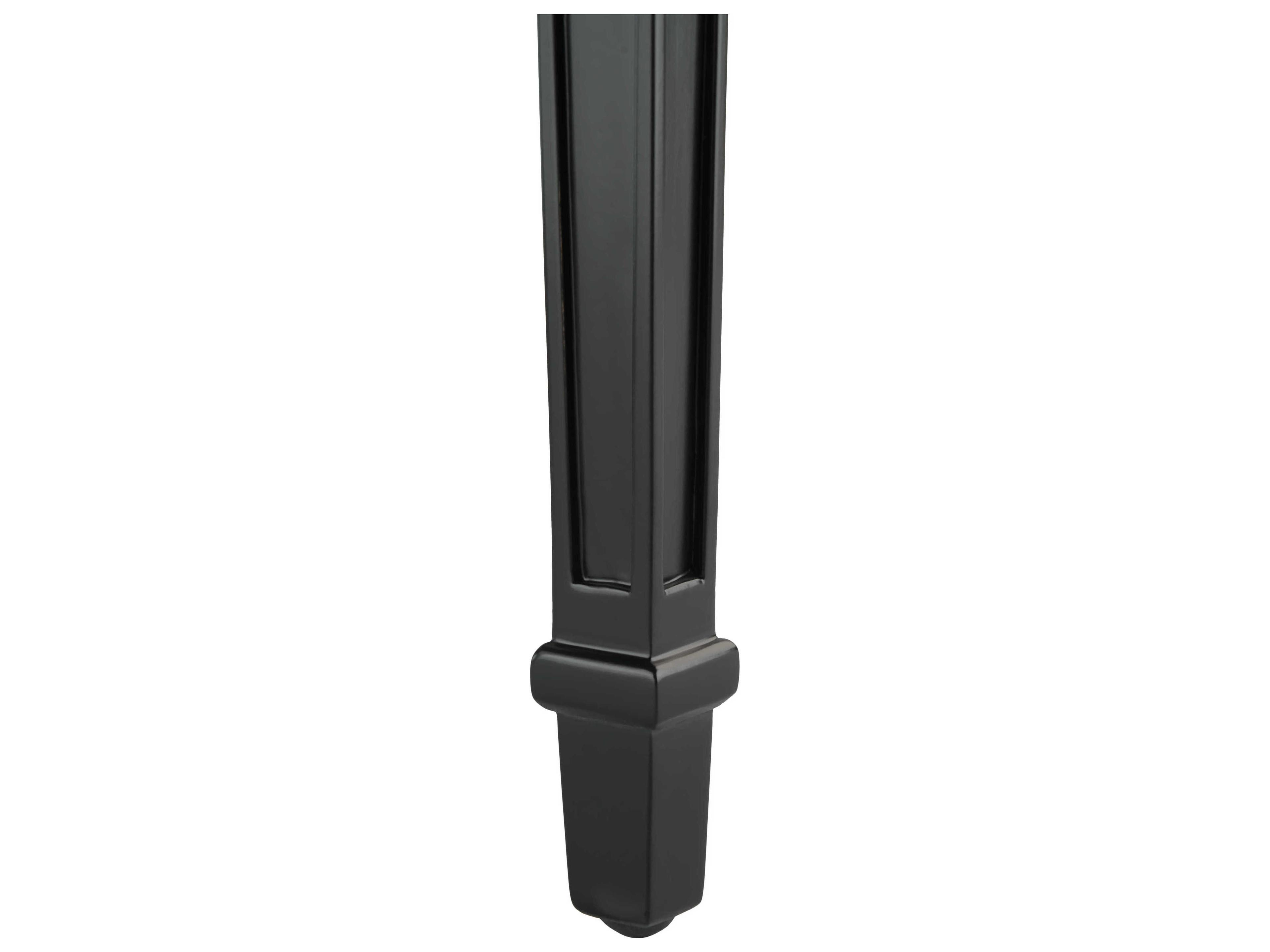 Villa & House Mahogany Wood Black Arm Dining Chair