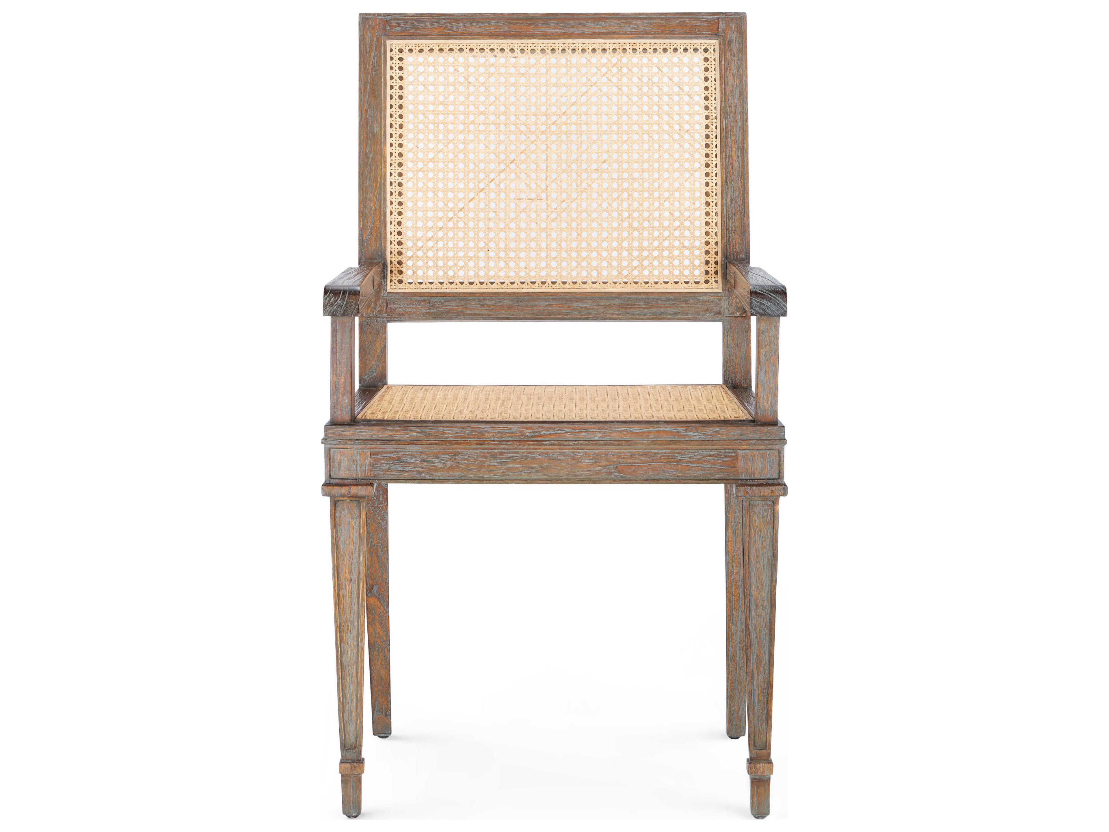 Villa & House Mahogany Wood Brown Arm Dining Chair