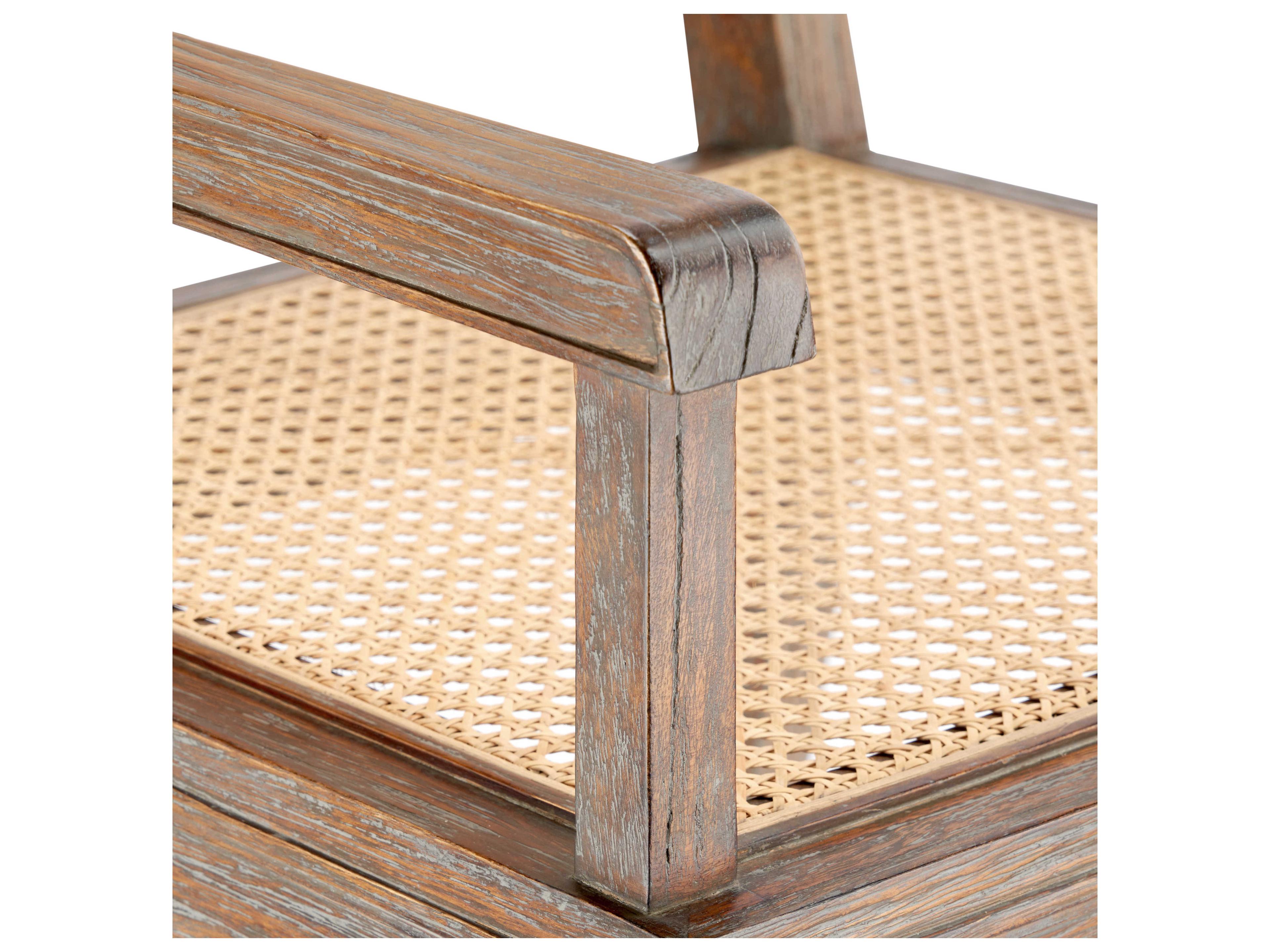 Villa & House Mahogany Wood Brown Arm Dining Chair