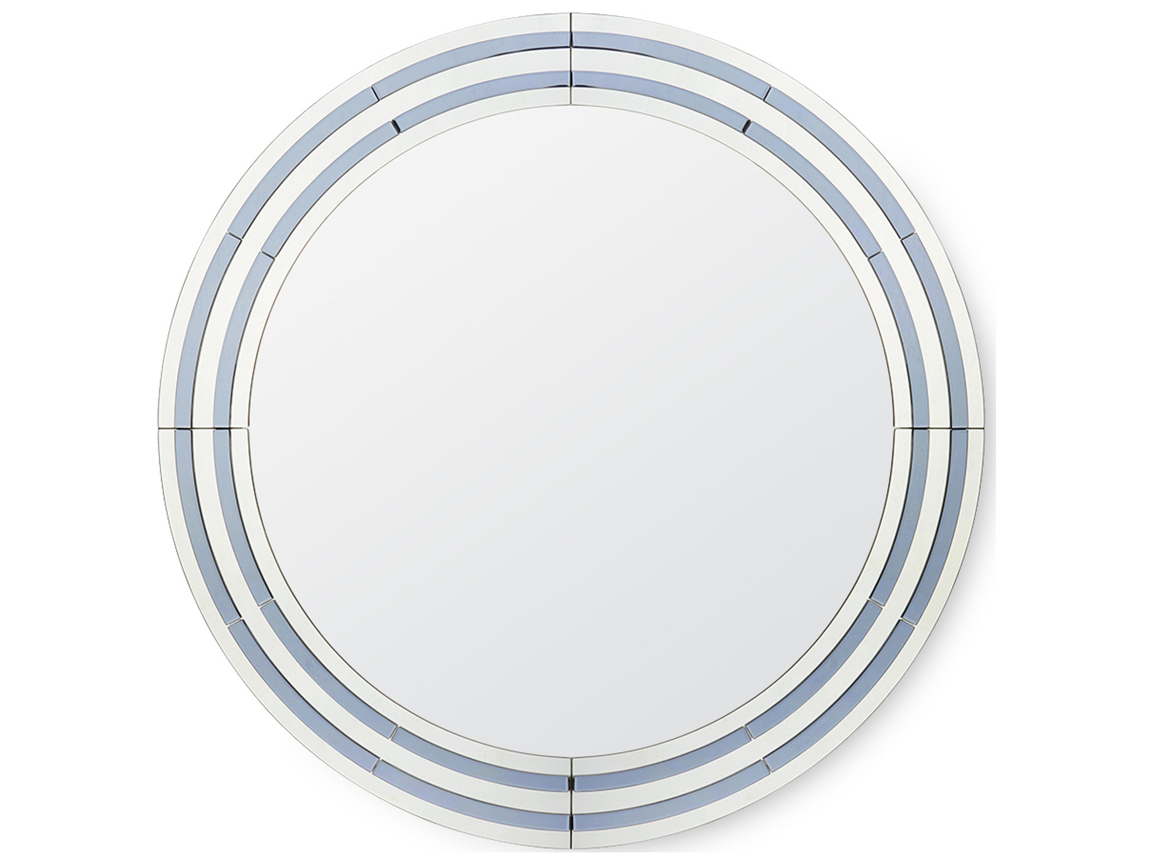 Jude Clear And Gray Wall Mirror Round
