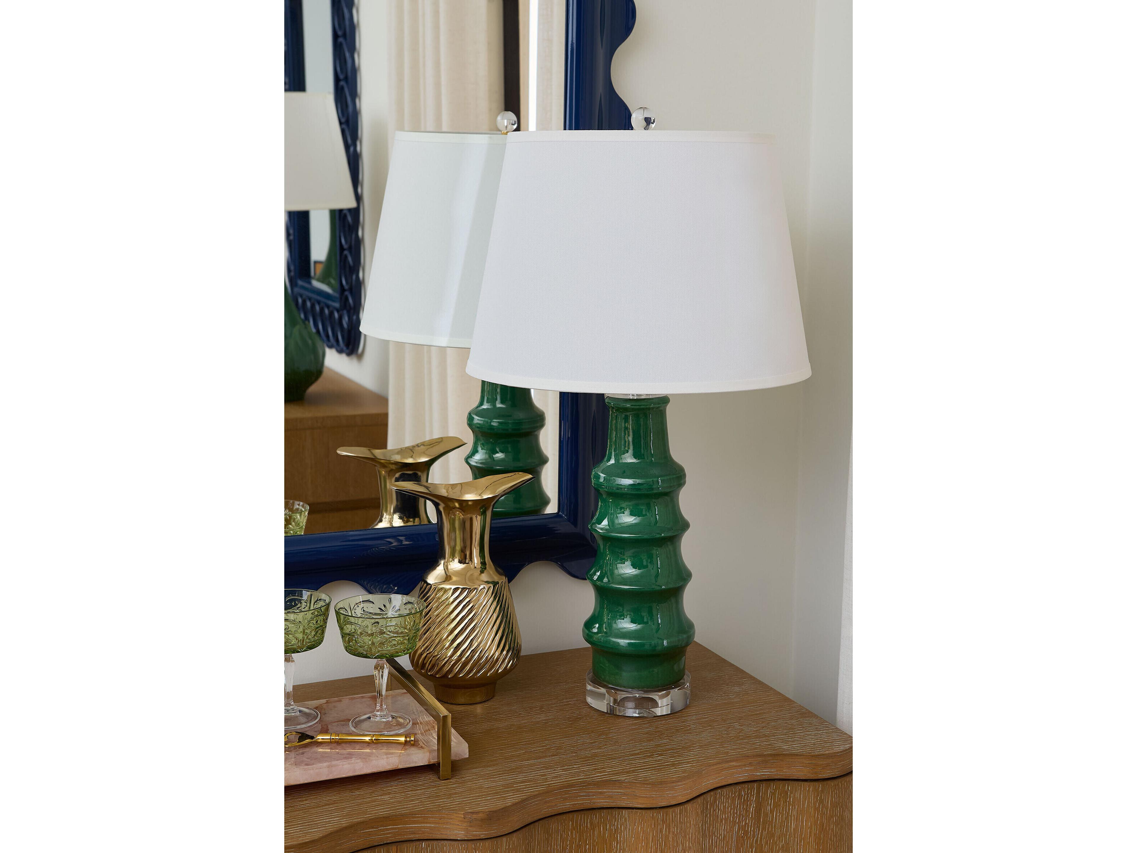 Villa & House Jesse Sherwood Forest Green Buffet Lamp