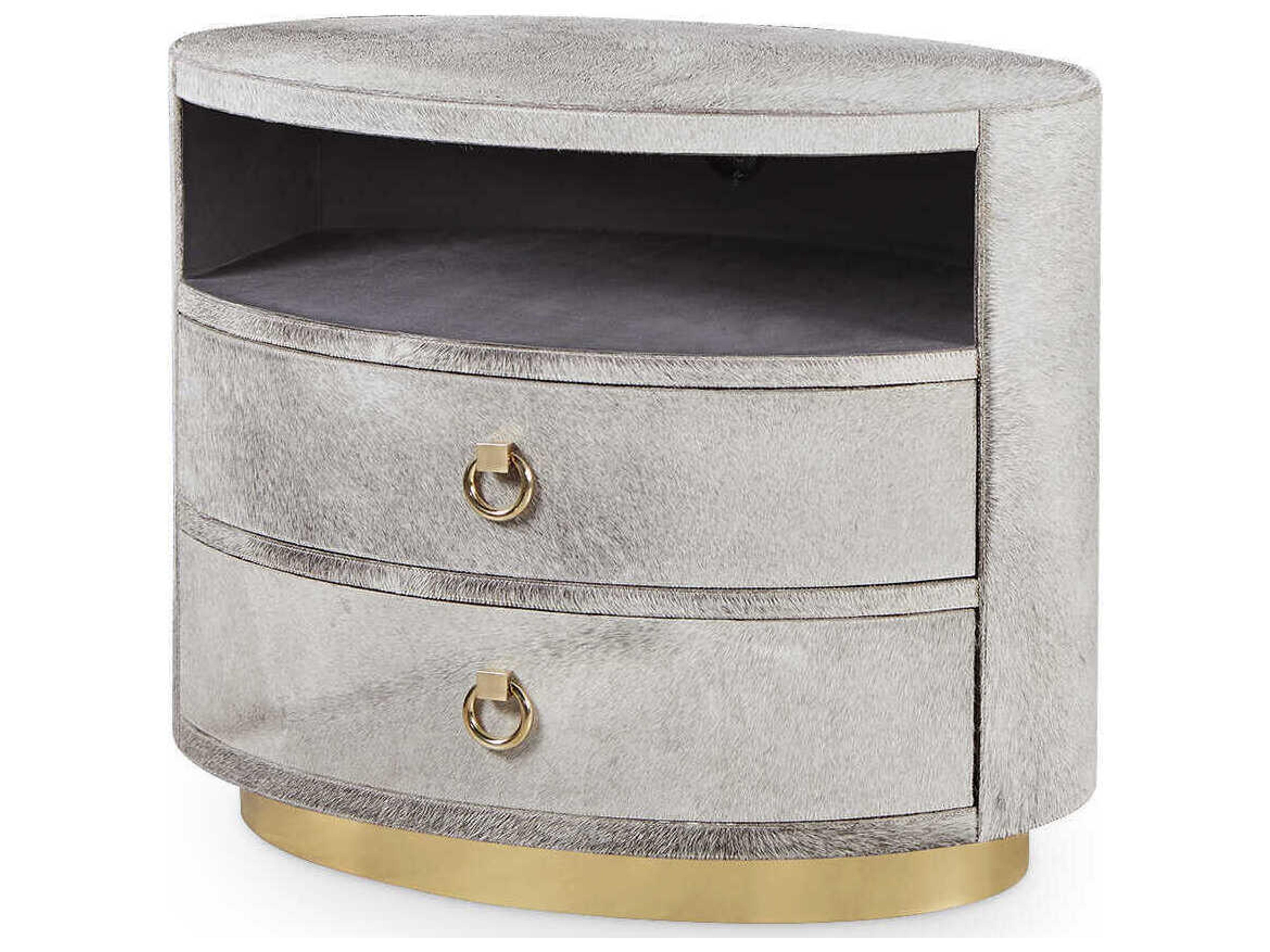 Villa & House Oval Gray End Table
