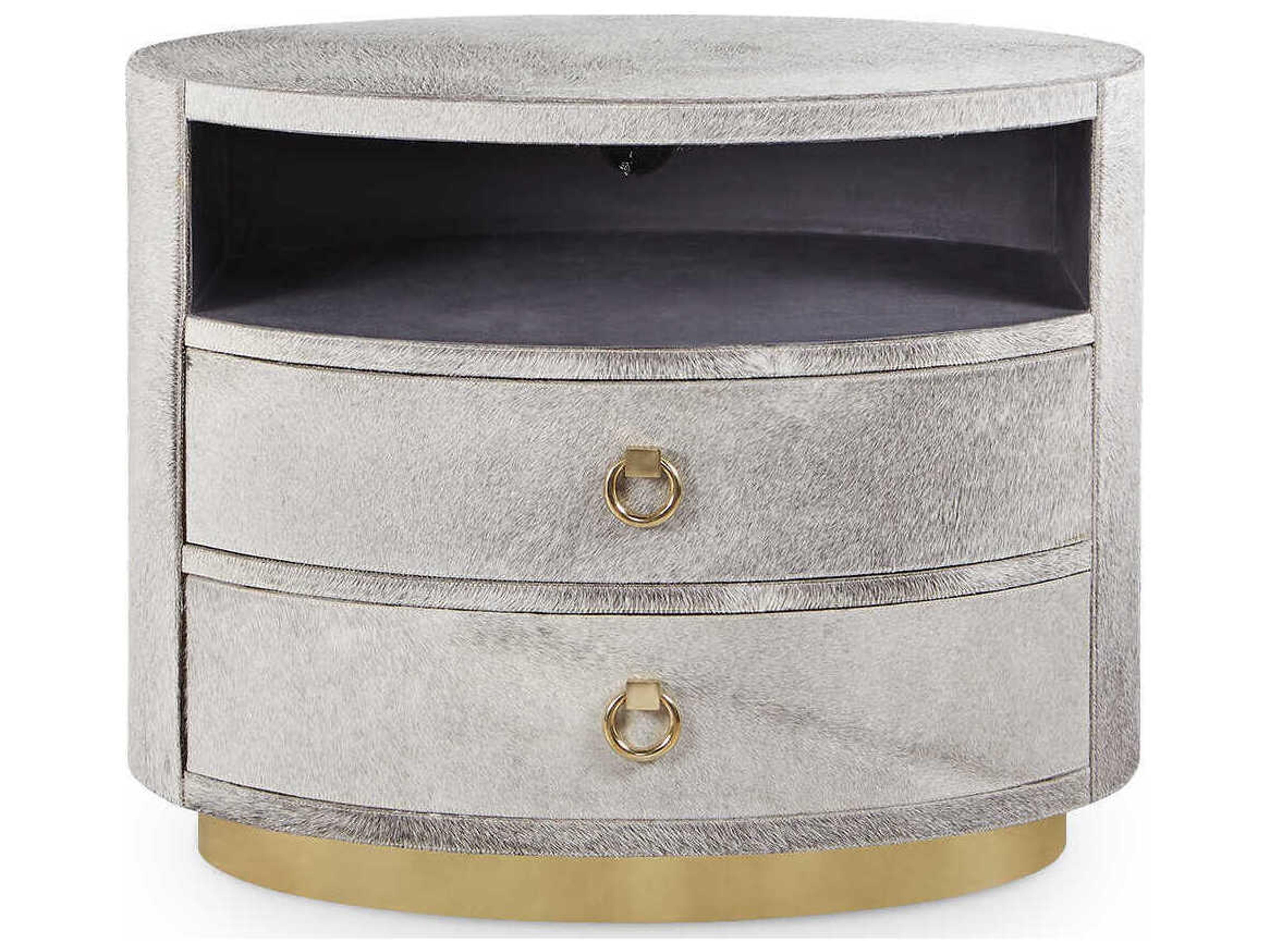 Villa & House Oval Gray End Table