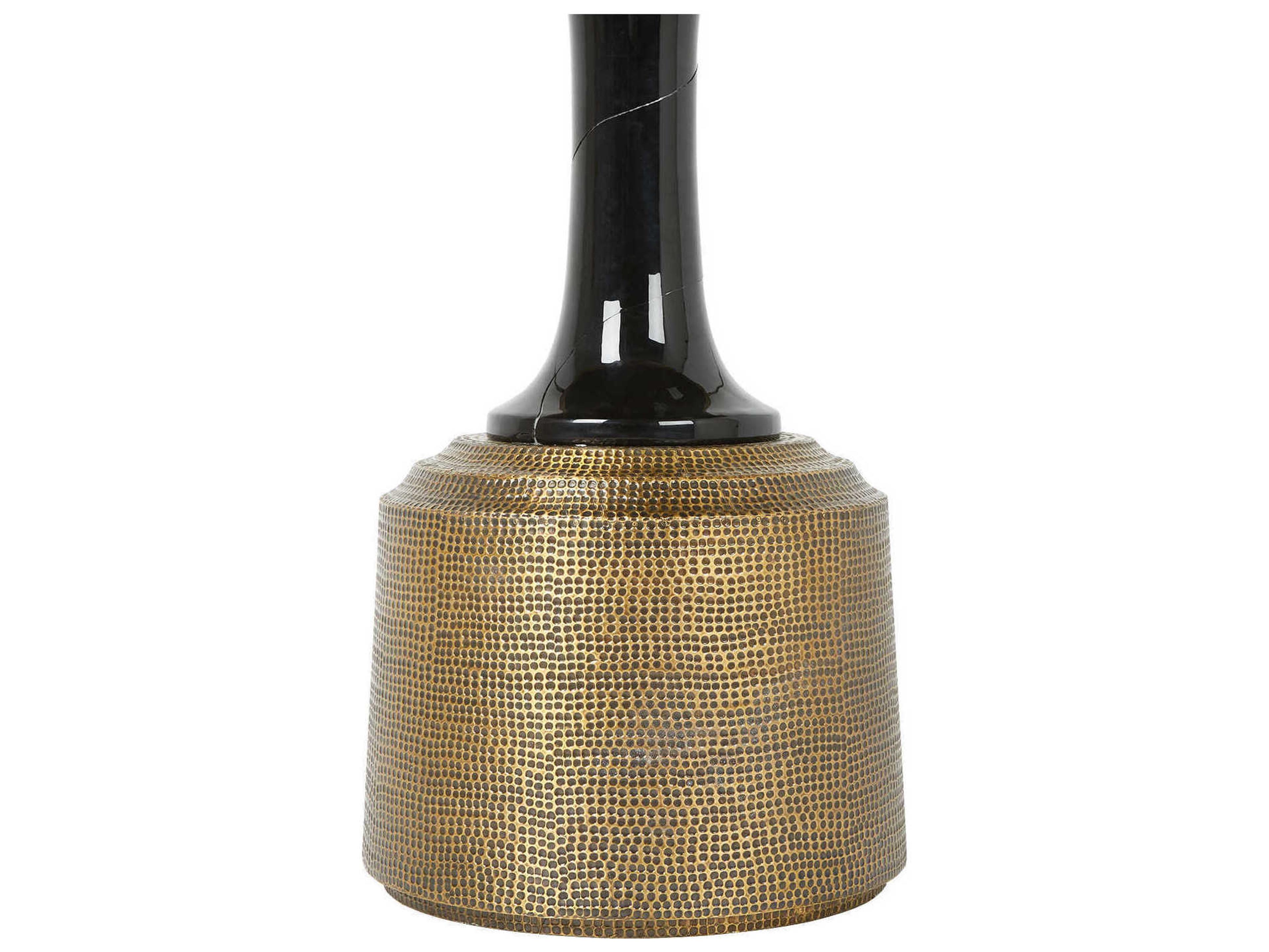 Villa & House Round Metal Antique Brass End Table