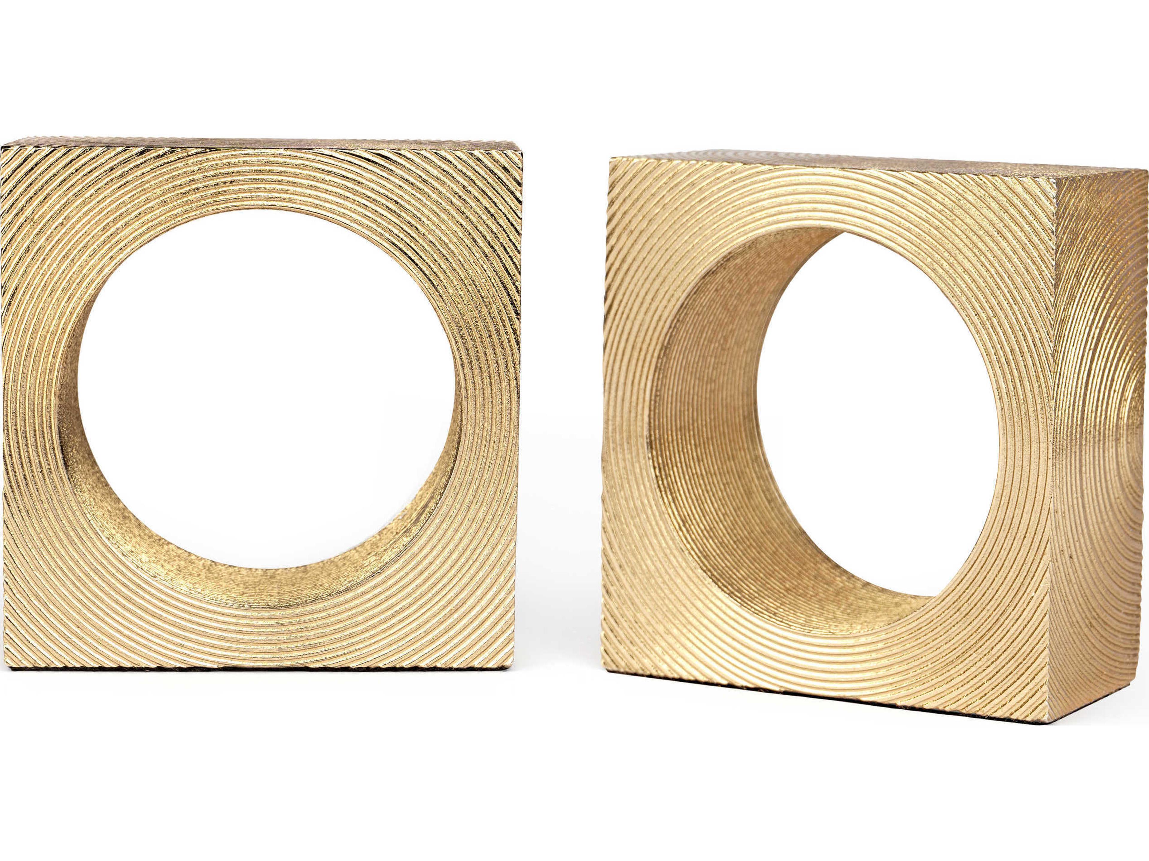 Brass Karl Bookends Set of 2