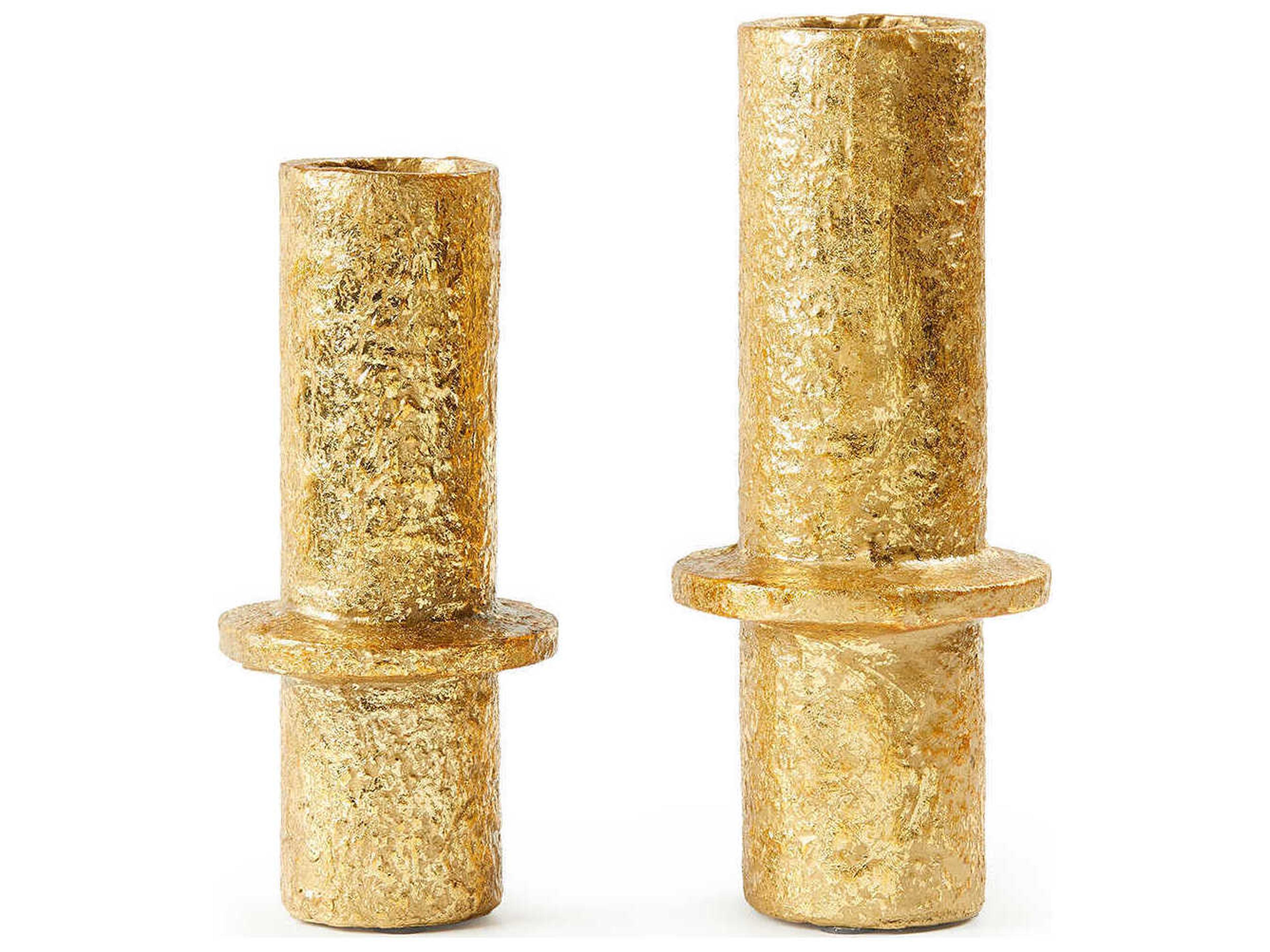 Villa & House Kyoto Gold Leaf Vases Set of 2