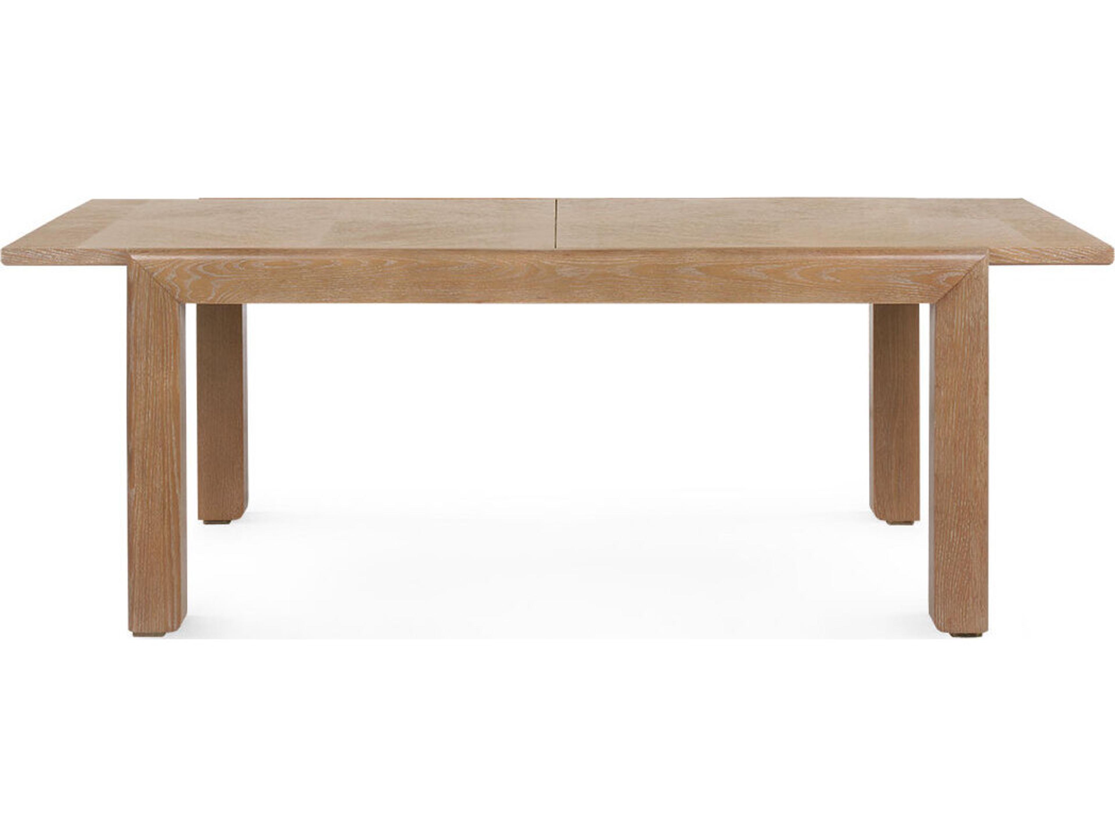 Villa & House Larson Rectangular Wood Soft Glow Oak Dining Table