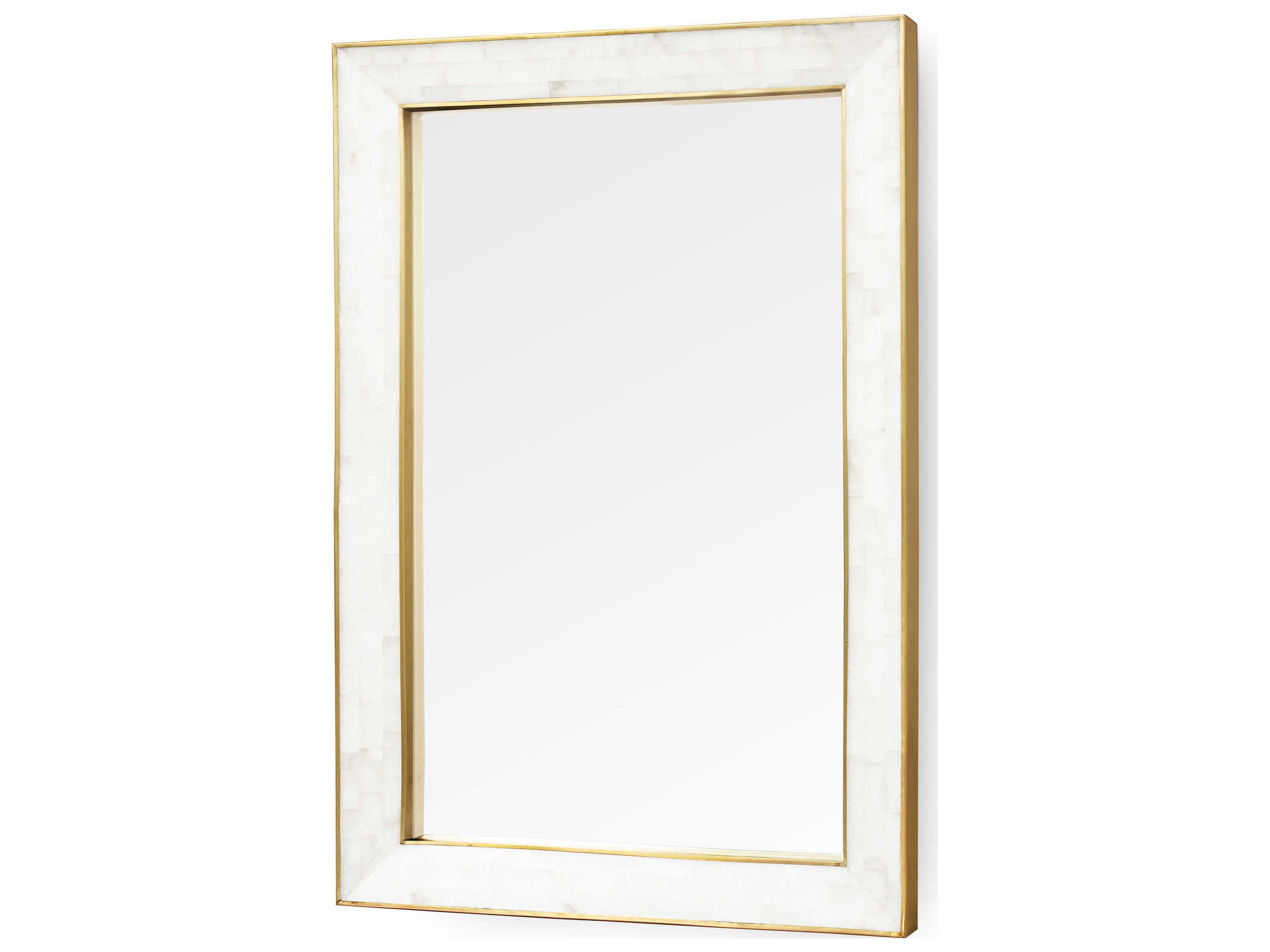Leighton Alabaster Rectangular Wall Mirror