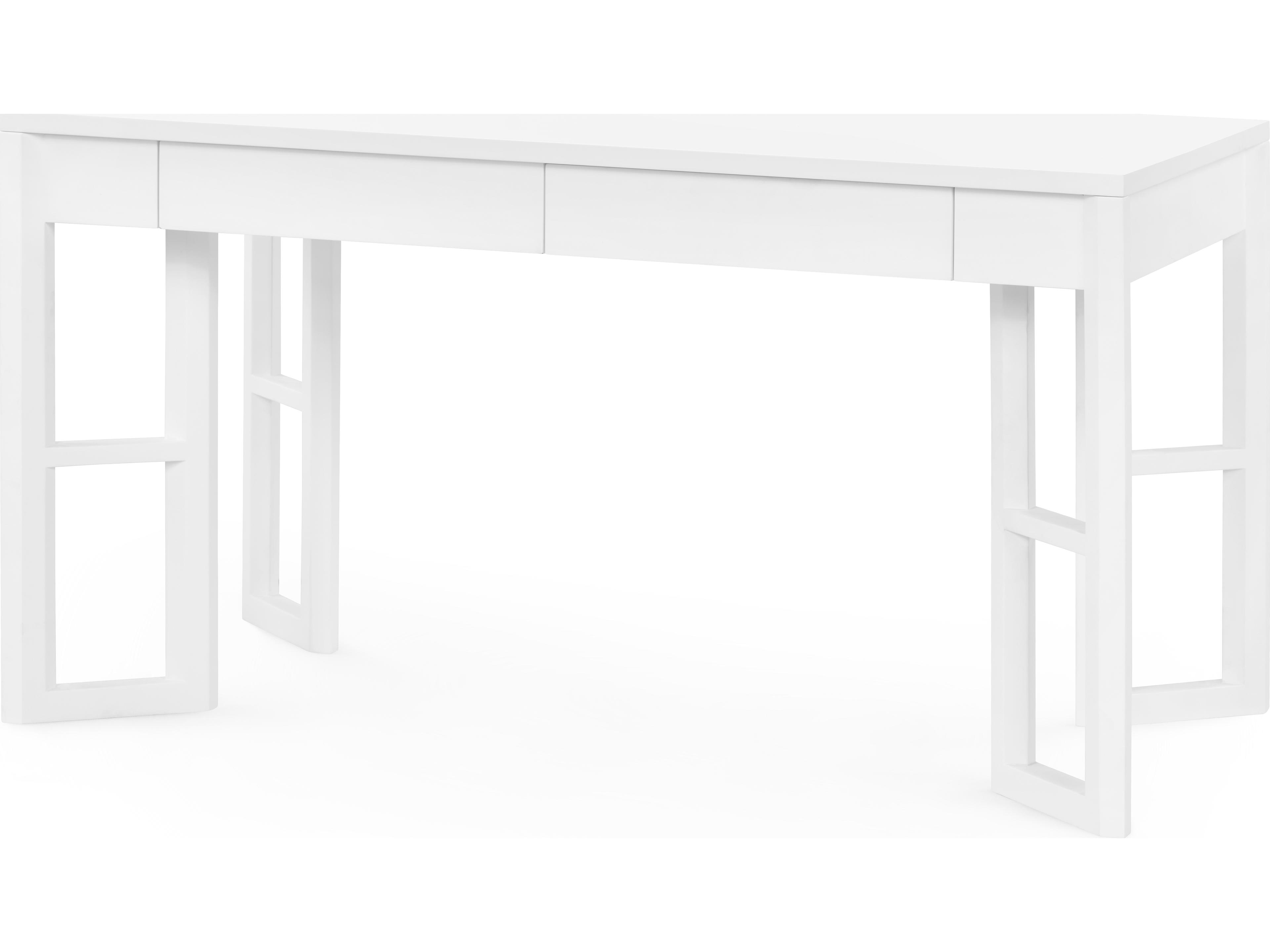 Lennon Vanilla White Writing Desk