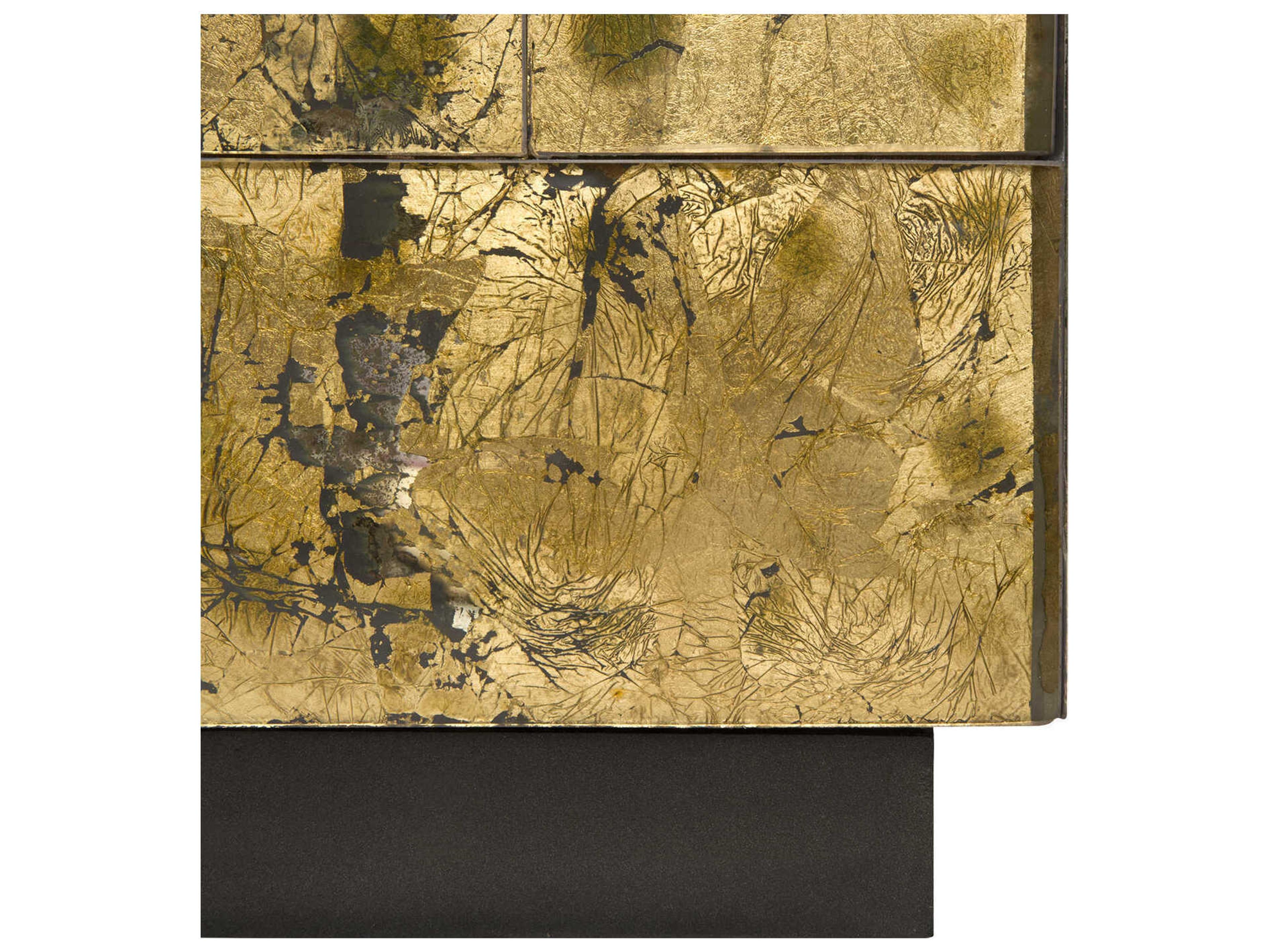 Villa & House Square Mirror Gold Leaf End Table