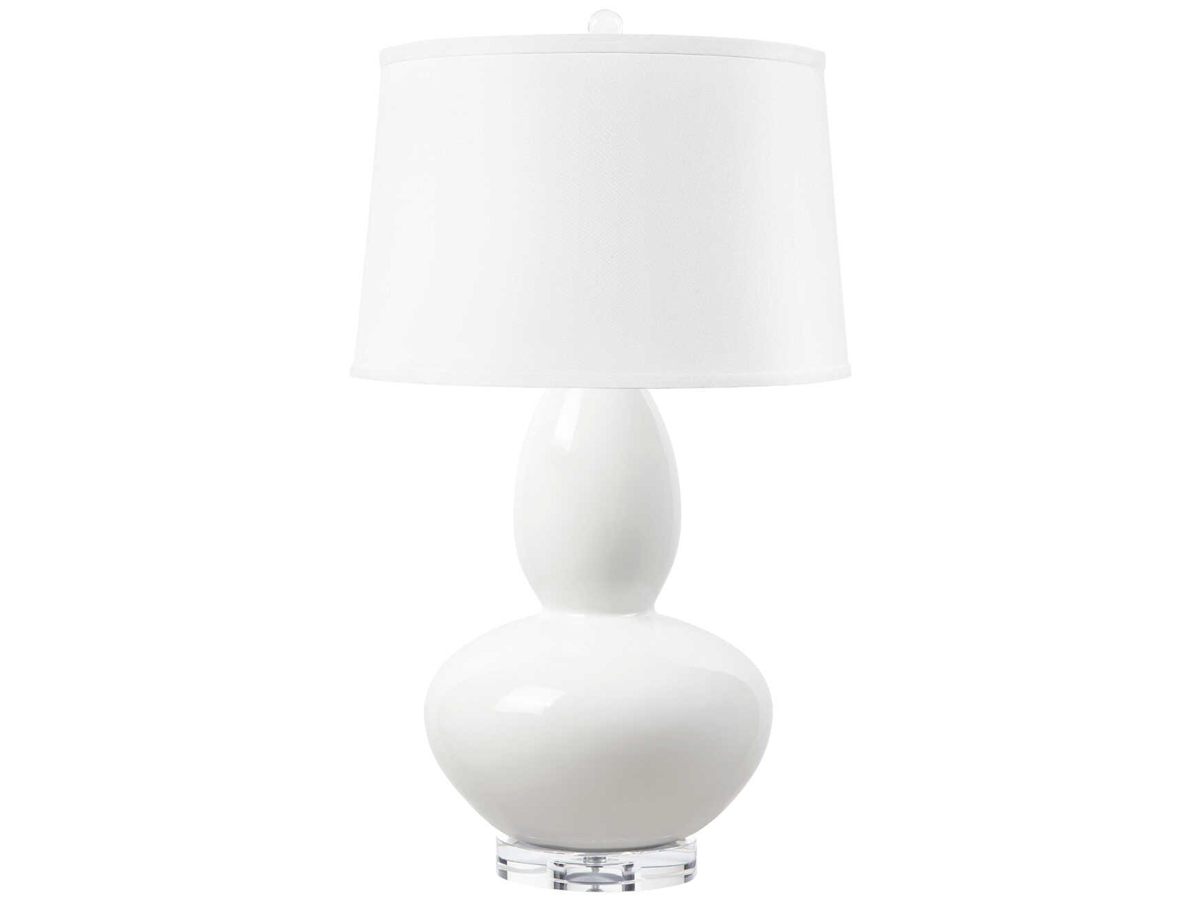 Lisbon Alpine Gleam White Buffet Lamp