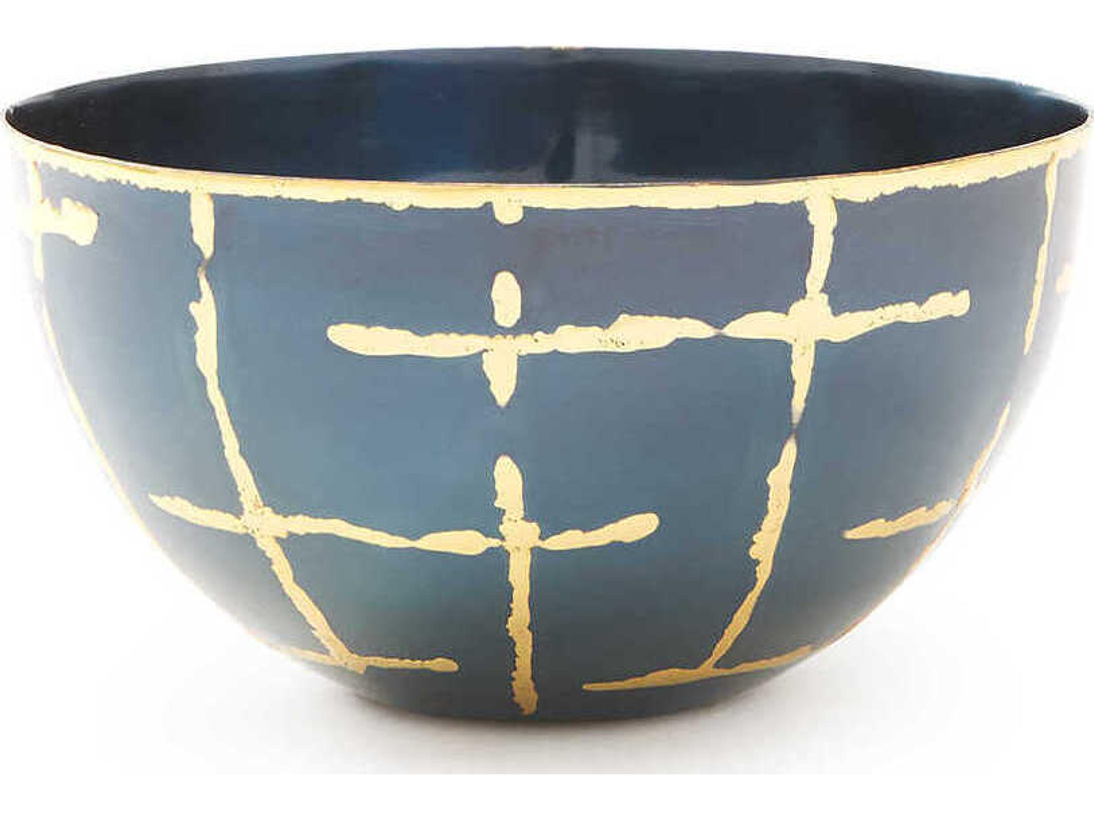 Loom Anthracite / Brass 6" Bowl