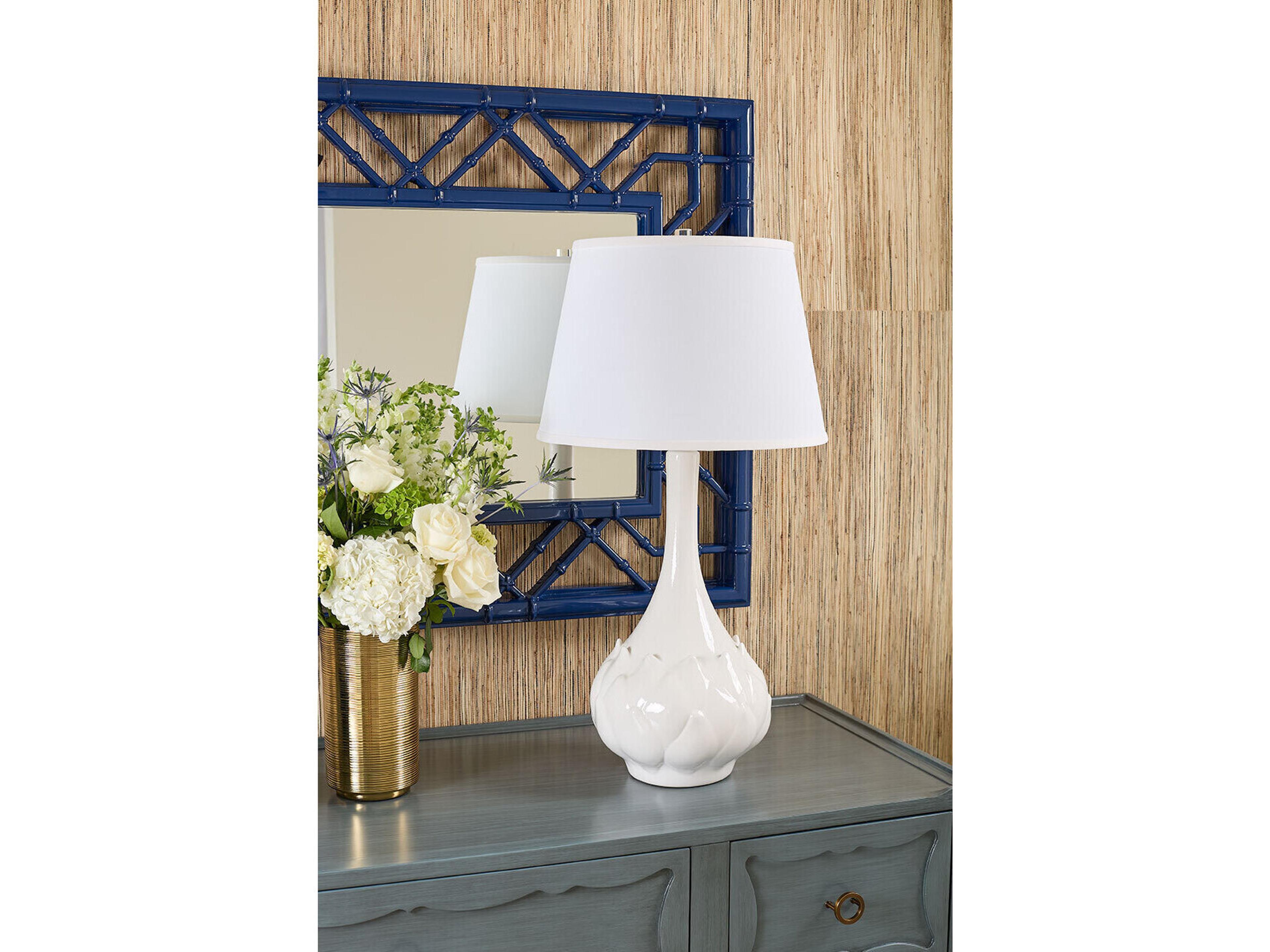 Villa & House Lotus Cloud Nine White Buffet Lamp